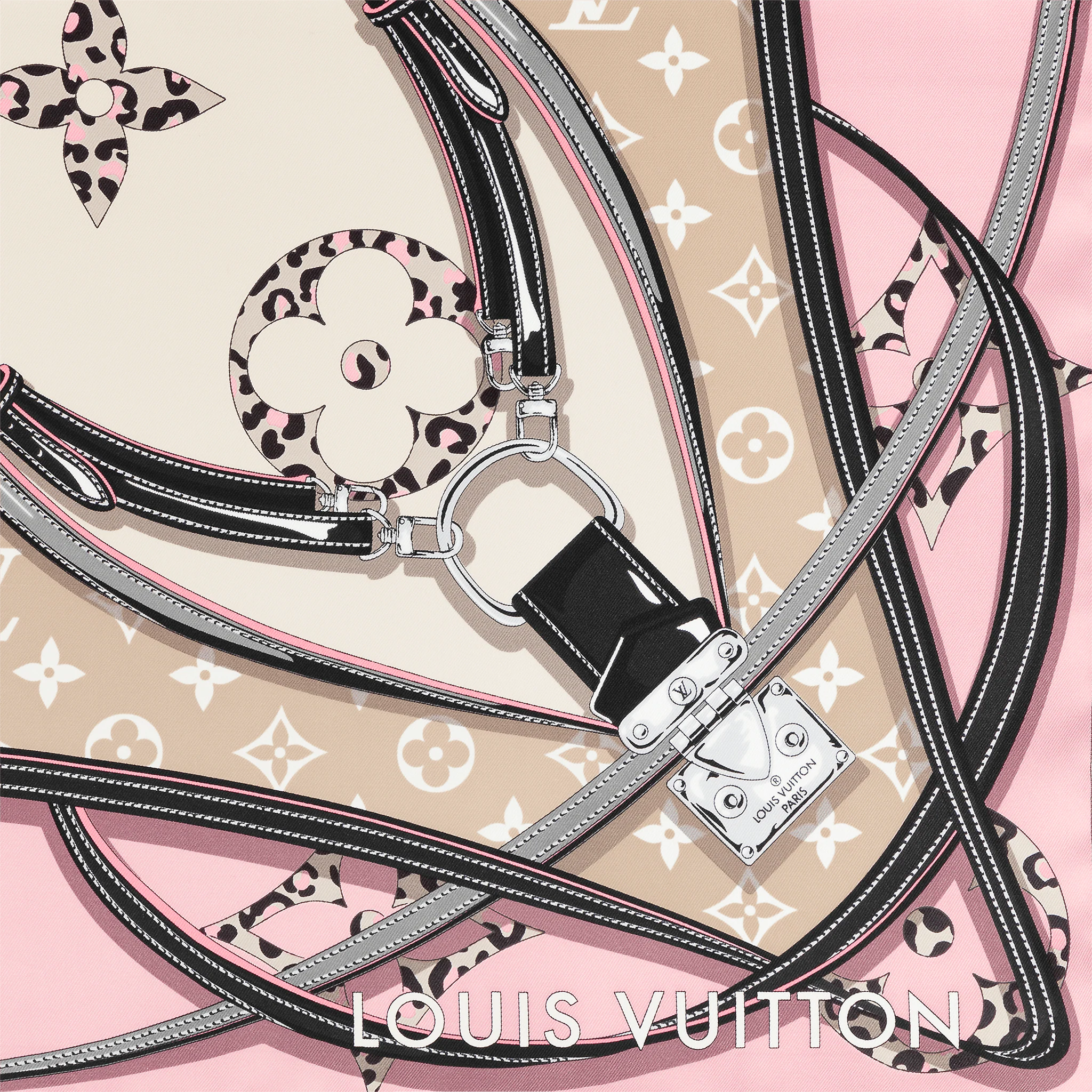 Louis Vuitton Wild at Heart Square 70 in Cream - Accessories M00420