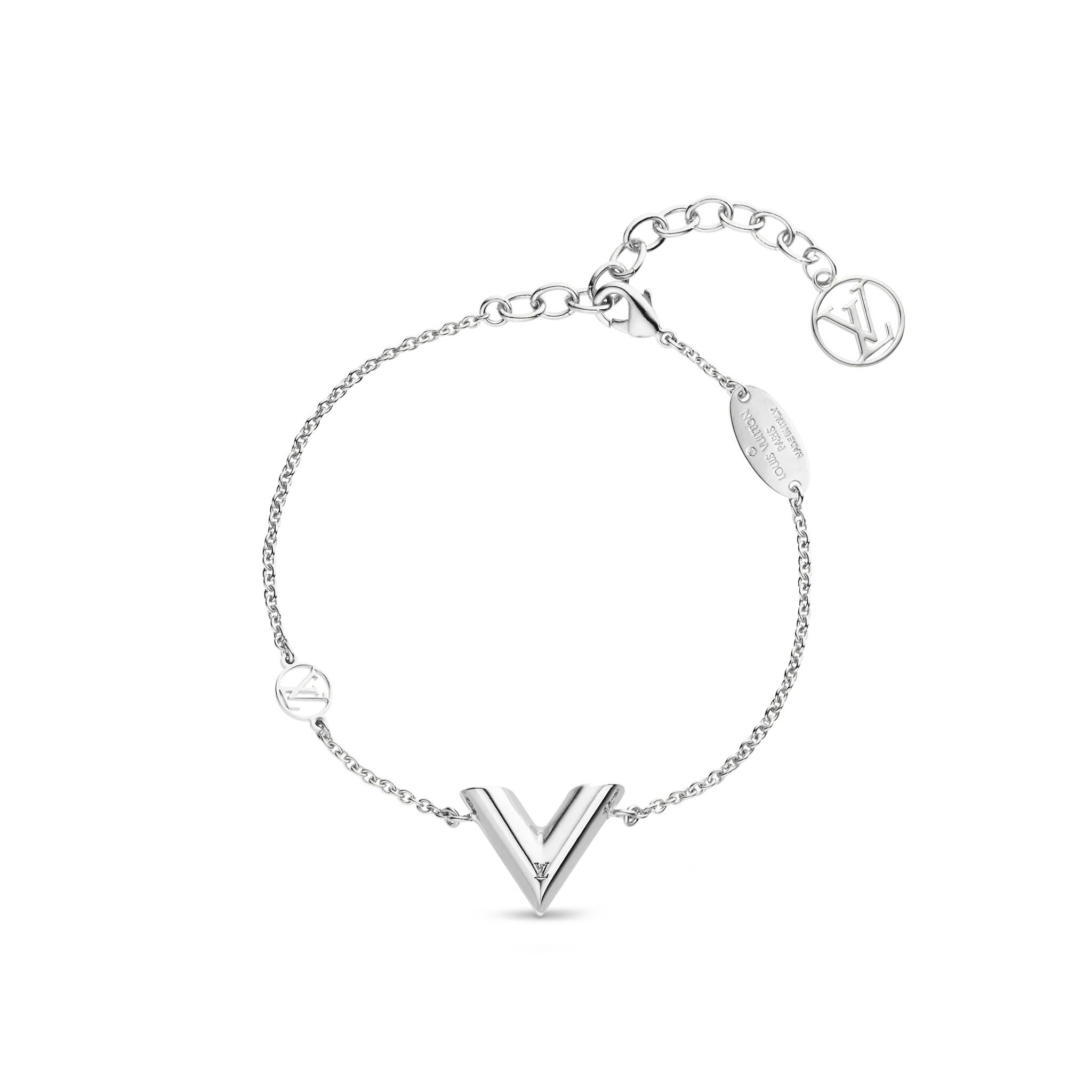 Louis Vuitton Essential V Supple Bracelet Women in Silver - Accessories M63198