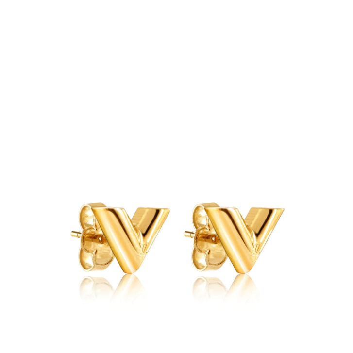 Louis Vuitton Essential V Stud Earrings M68153