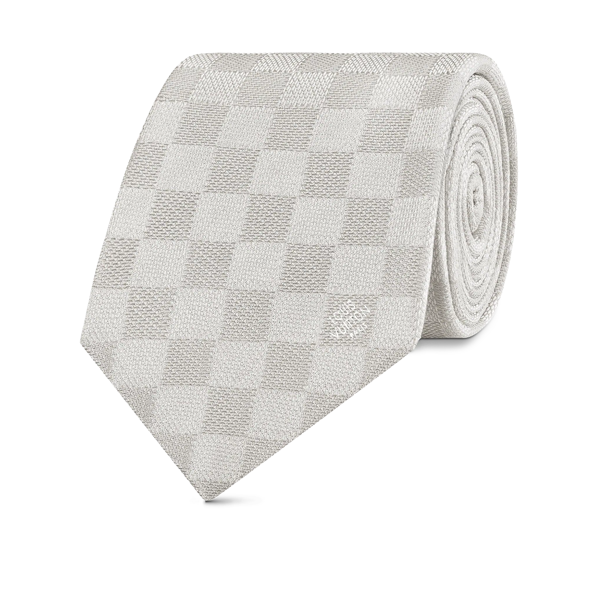 Louis Vuitton Damier Classique Tie Men in Light Gray - Accessories M71214
