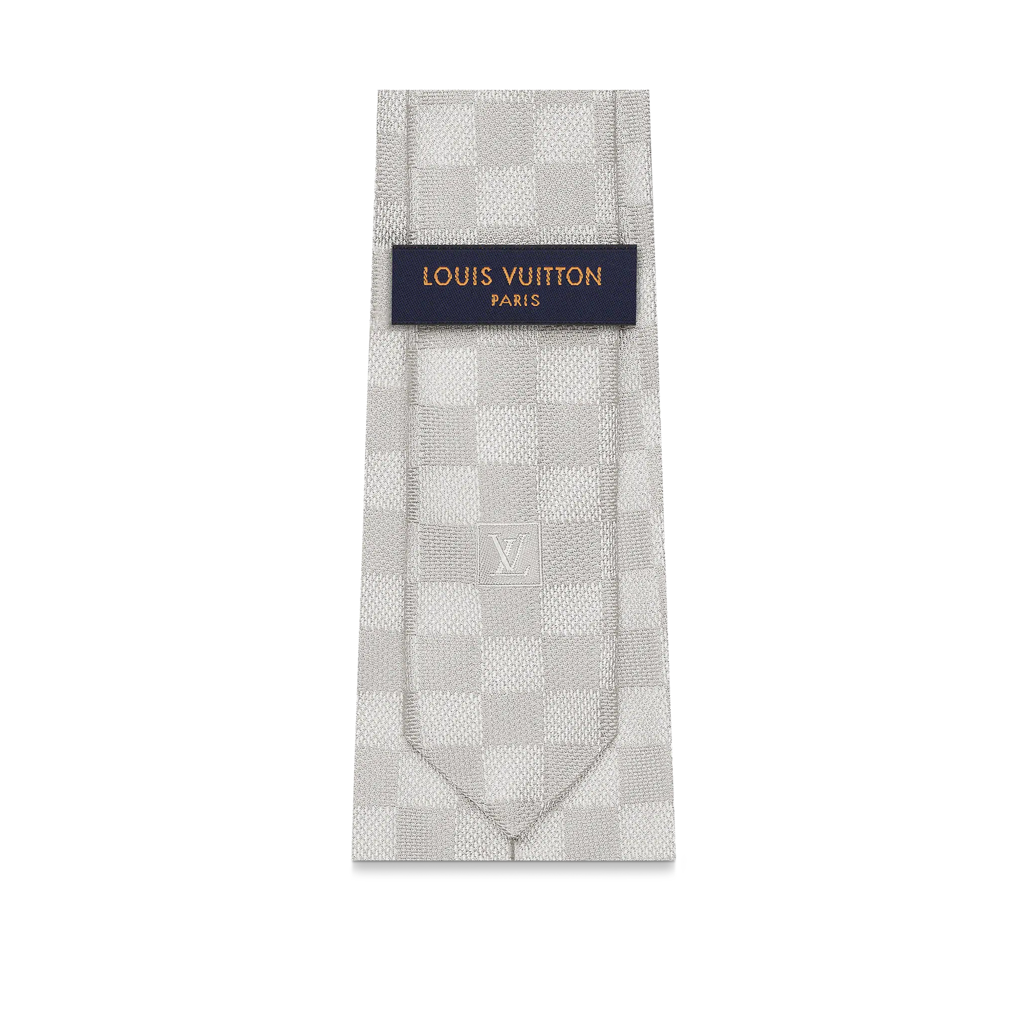 Louis Vuitton Damier Classique Tie Men in Light Gray - Accessories M71214