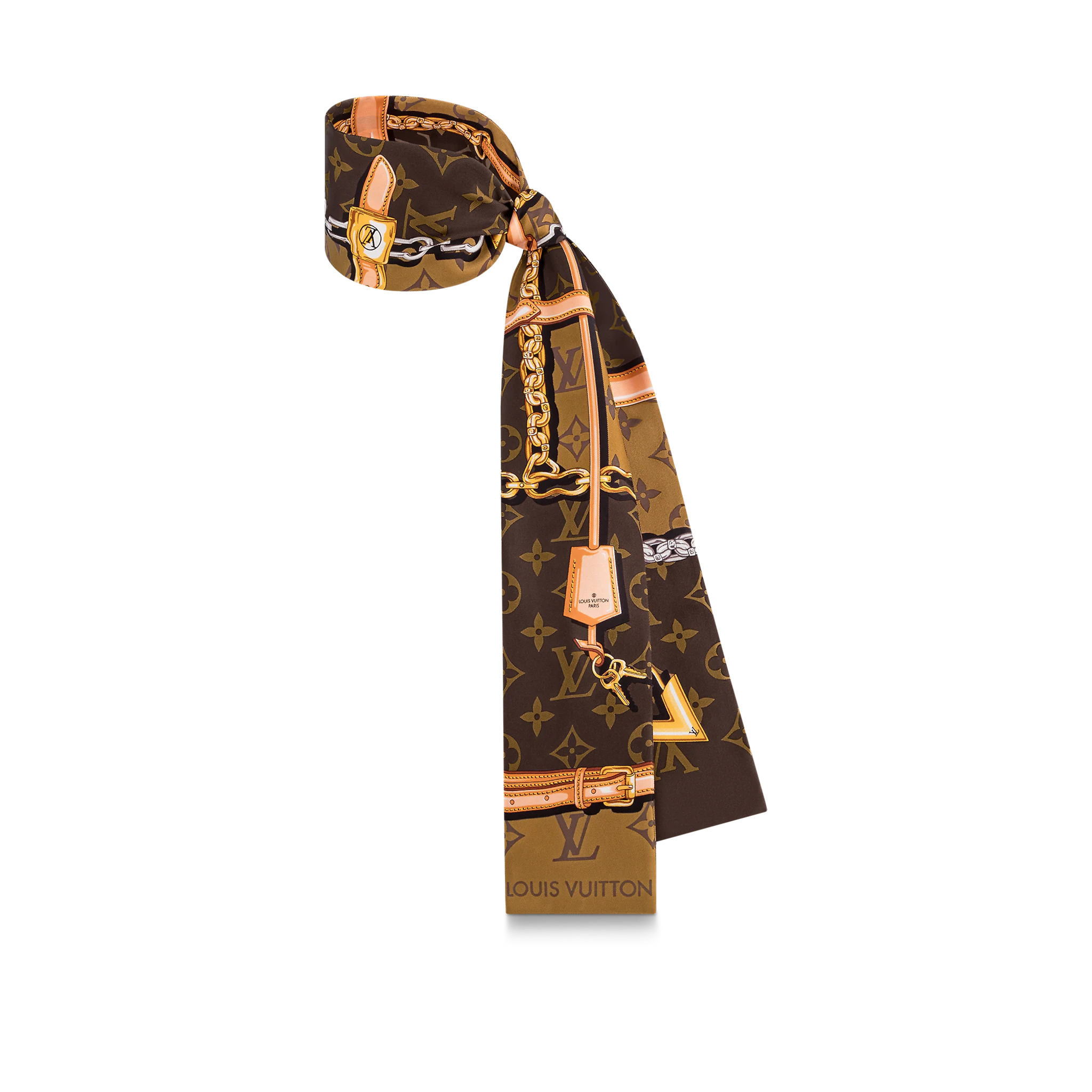 Louis Vuitton Monogram Confidential Bandeau Women Silk M78655 Brown