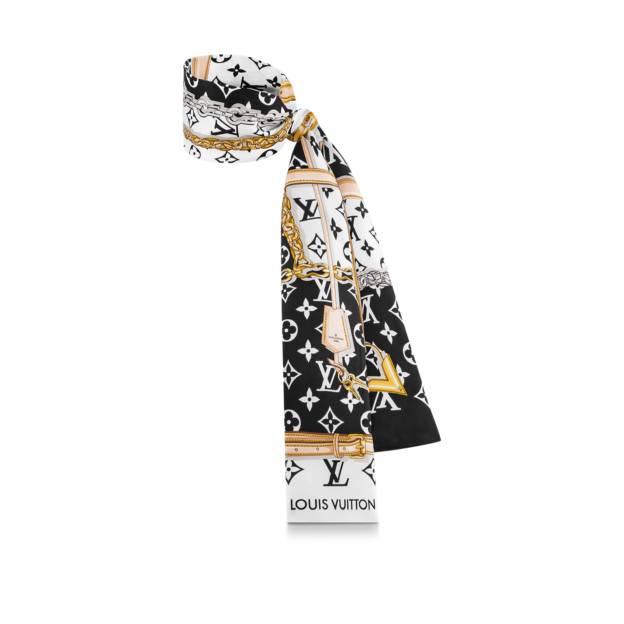 Louis Vuitton Monogram Confidential Bandeau Women Silk M78656 Black