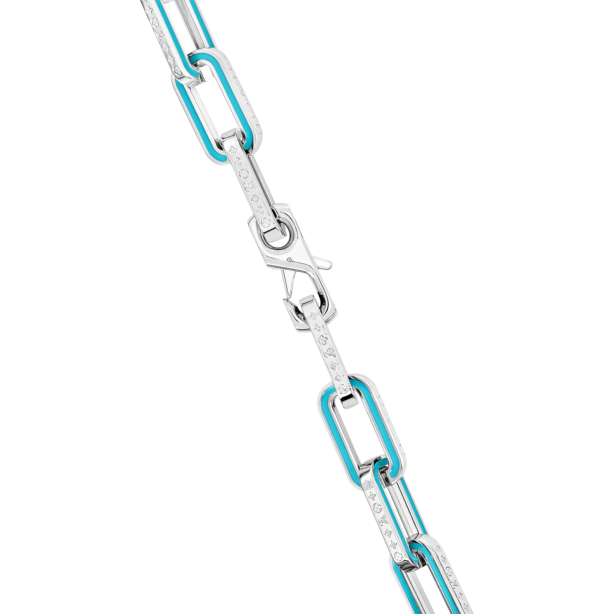 Louis Vuitton Monogram Links Chain Necklace Men in Blue - Accessories M80194