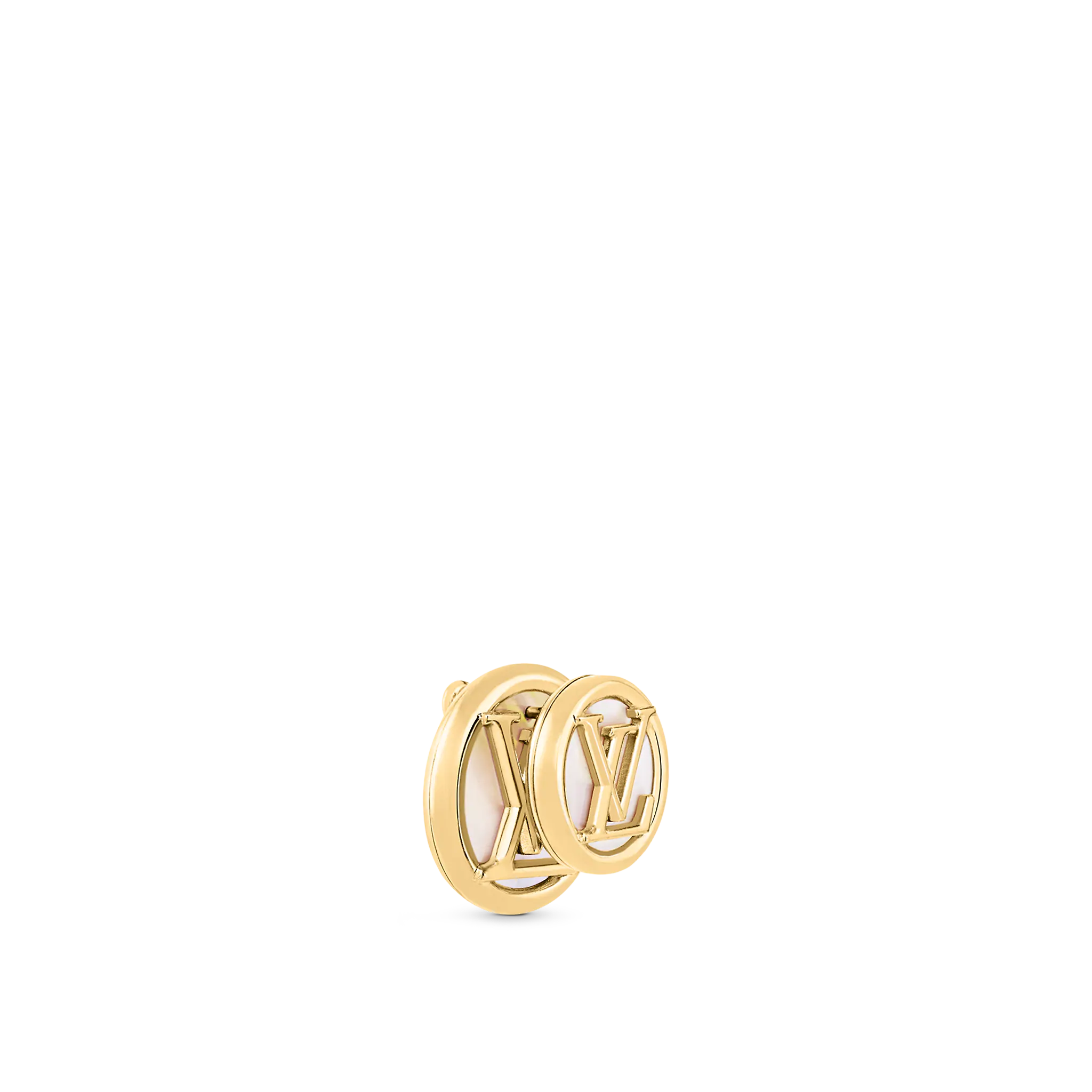 Louis Vuitton L to V Pearlfection Earrings M80261