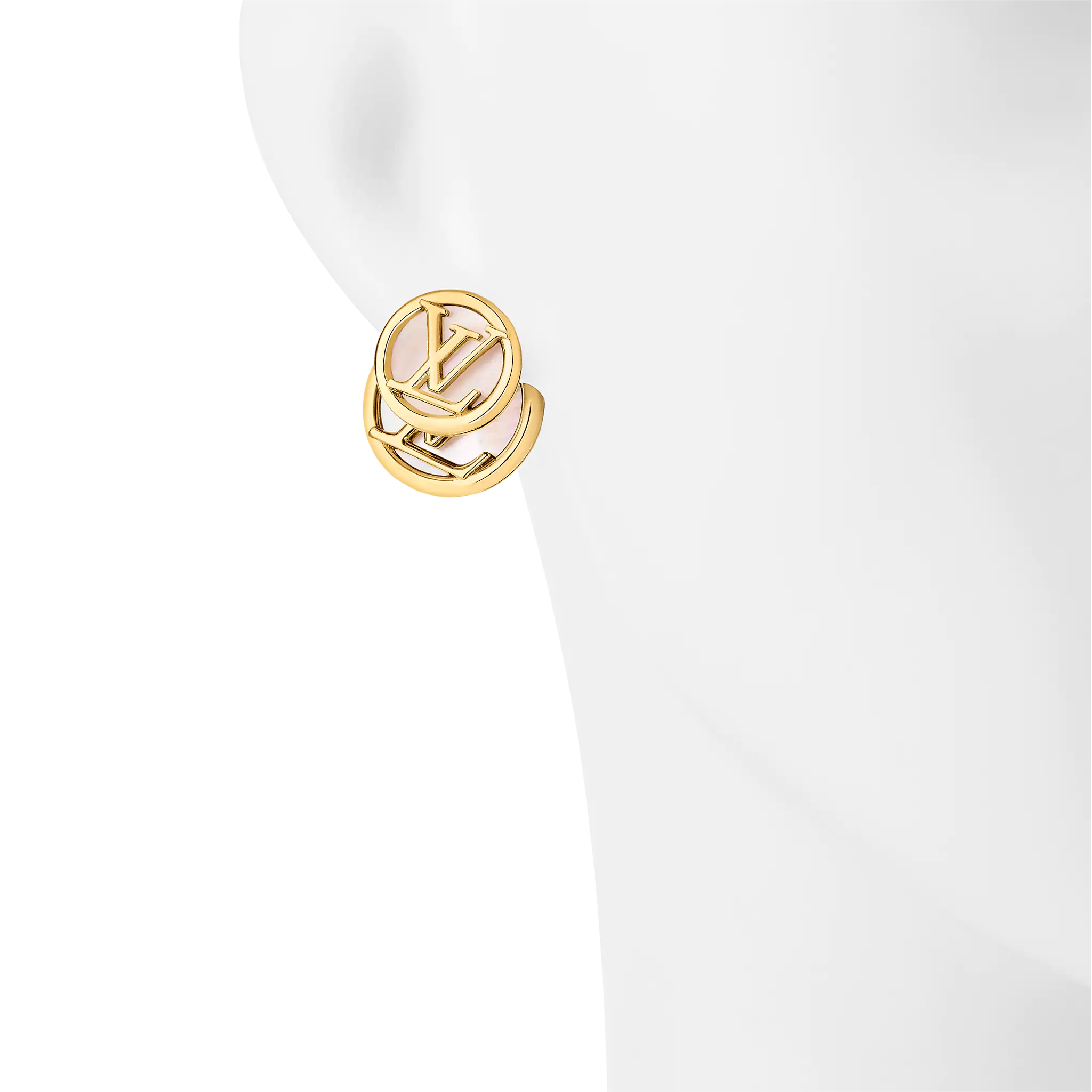 Louis Vuitton L to V Pearlfection Earrings M80261