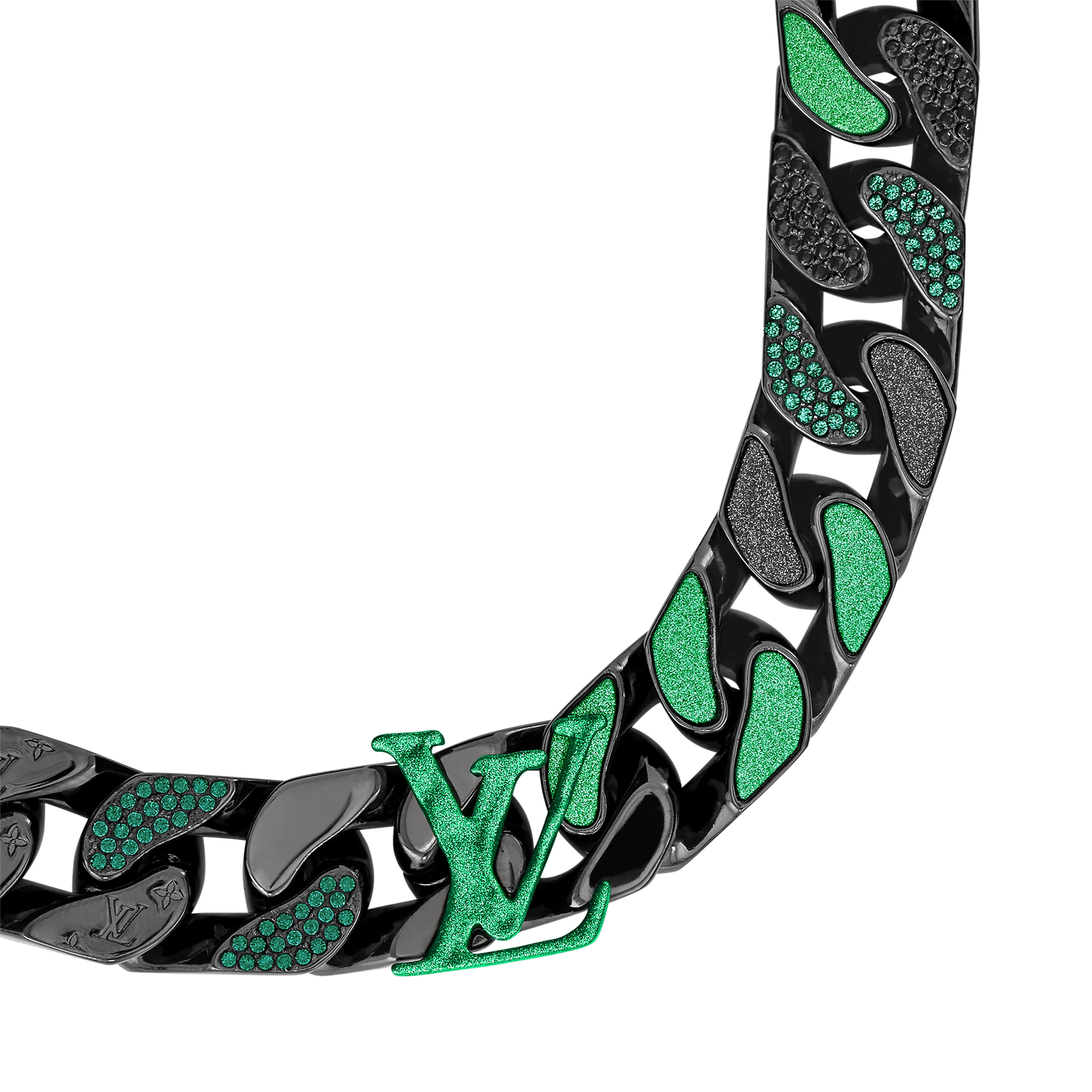 Louis Vuitton Louis Vuitton 2054 Chain Links Bracelet Men in Green - Accessories MP2854