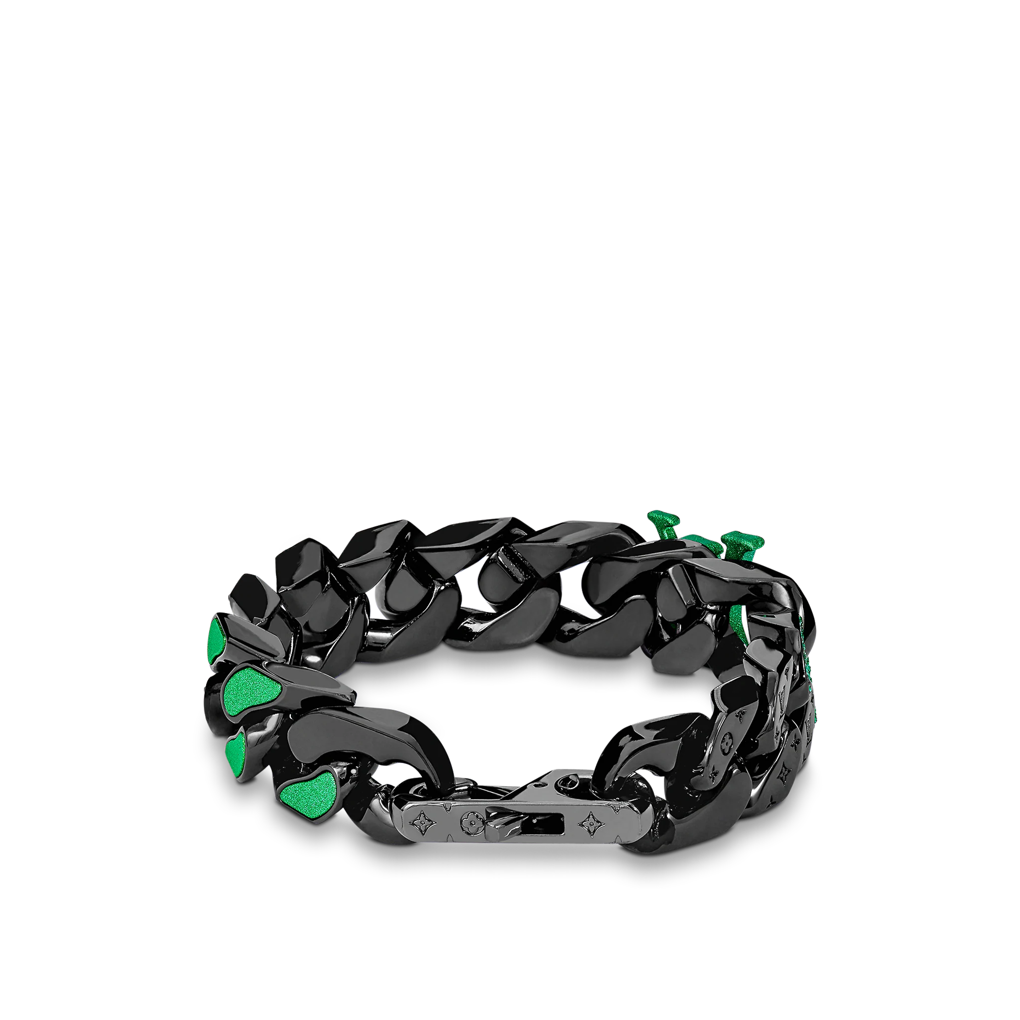 Louis Vuitton Louis Vuitton 2054 Chain Links Bracelet Men in Green - Accessories MP2854