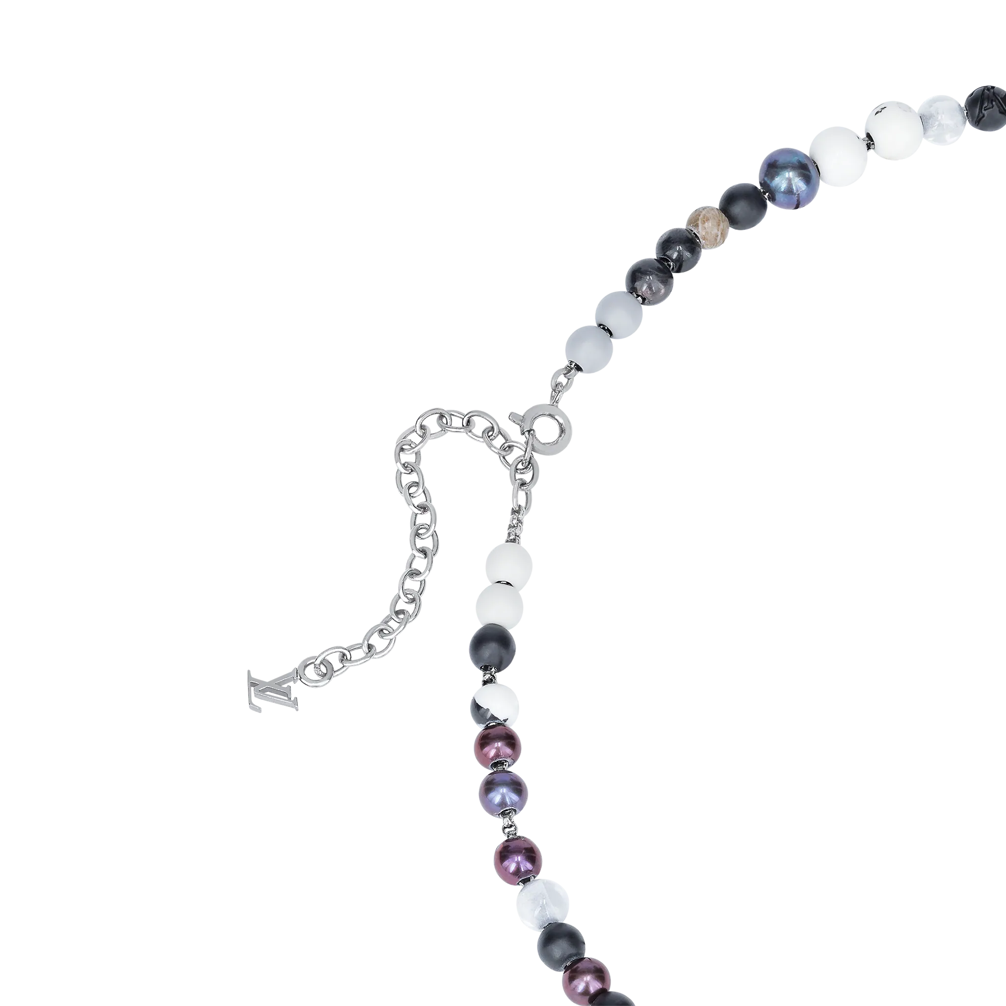 Louis Vuitton LV Beads Necklace Men in Black - Accessories MP2936