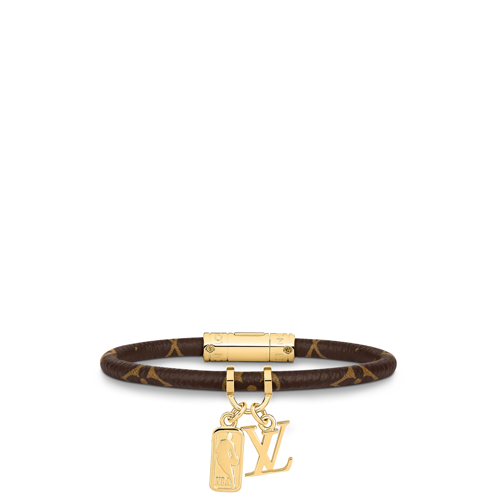 Louis Vuitton LVXNBA Hang It Bracelet Monogram in Brown - Accessories MP299D MP299E Louis Vuitton LVXNBA Hang It Bracelet Monogram in Brown - Accessories MP299D MP299E