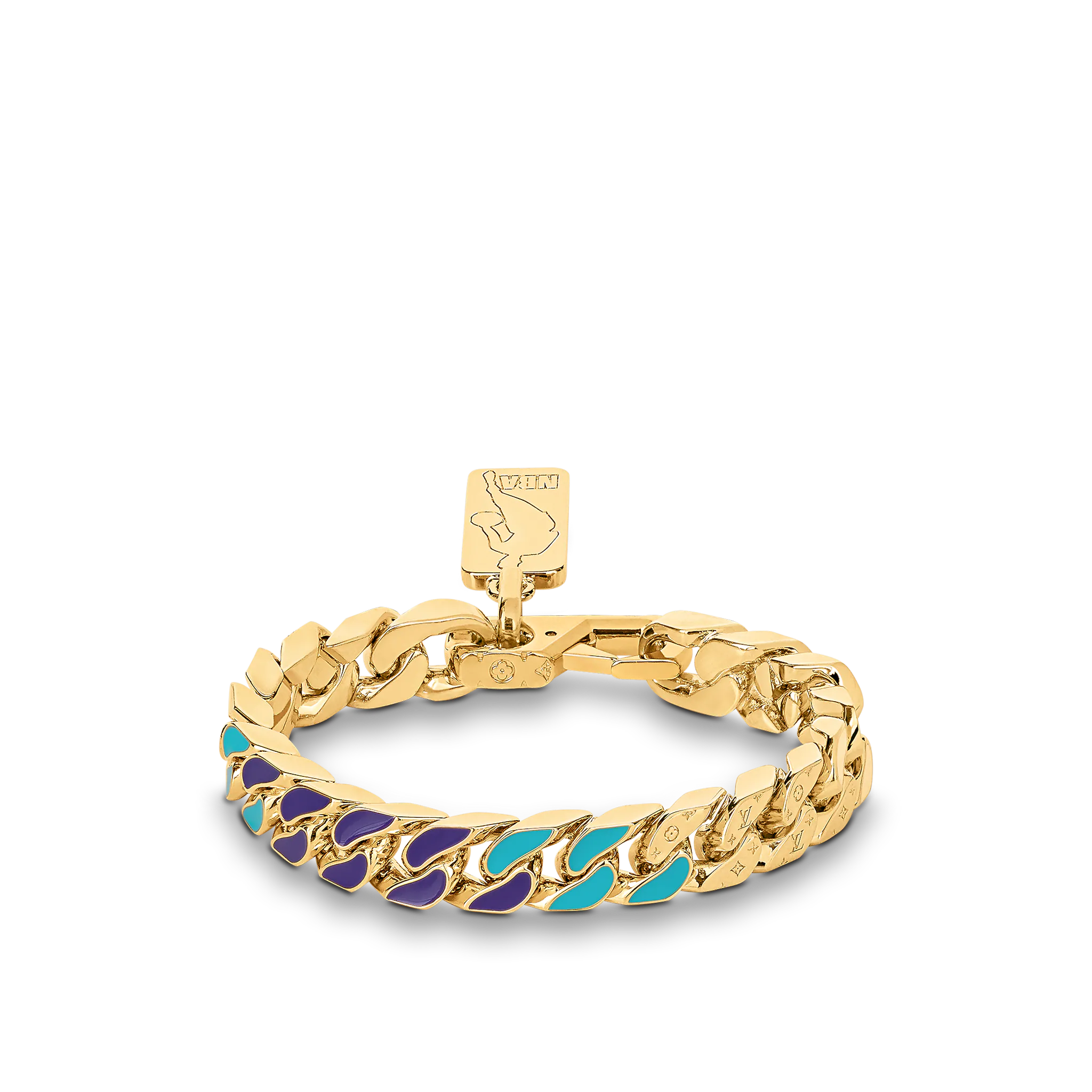 Louis Vuitton LVXNBA Chain Links Bracelet Men in Blue - Accessories MP3053 MP3054 Louis Vuitton LVXNBA Chain Links Bracelet Men in Blue - Accessories MP3053 MP3054