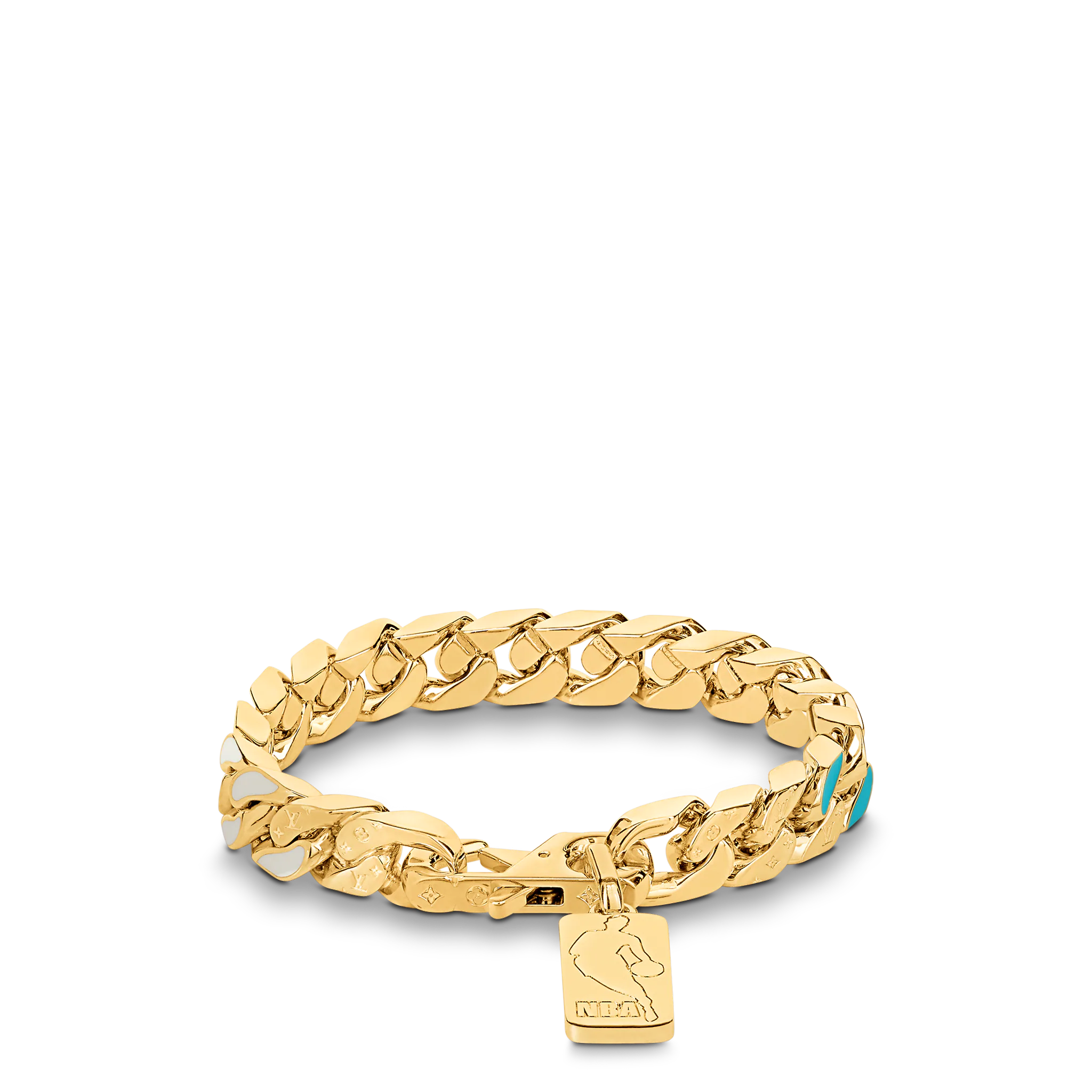 Louis Vuitton LVXNBA Chain Links Bracelet Men in Blue - Accessories MP3053 MP3054