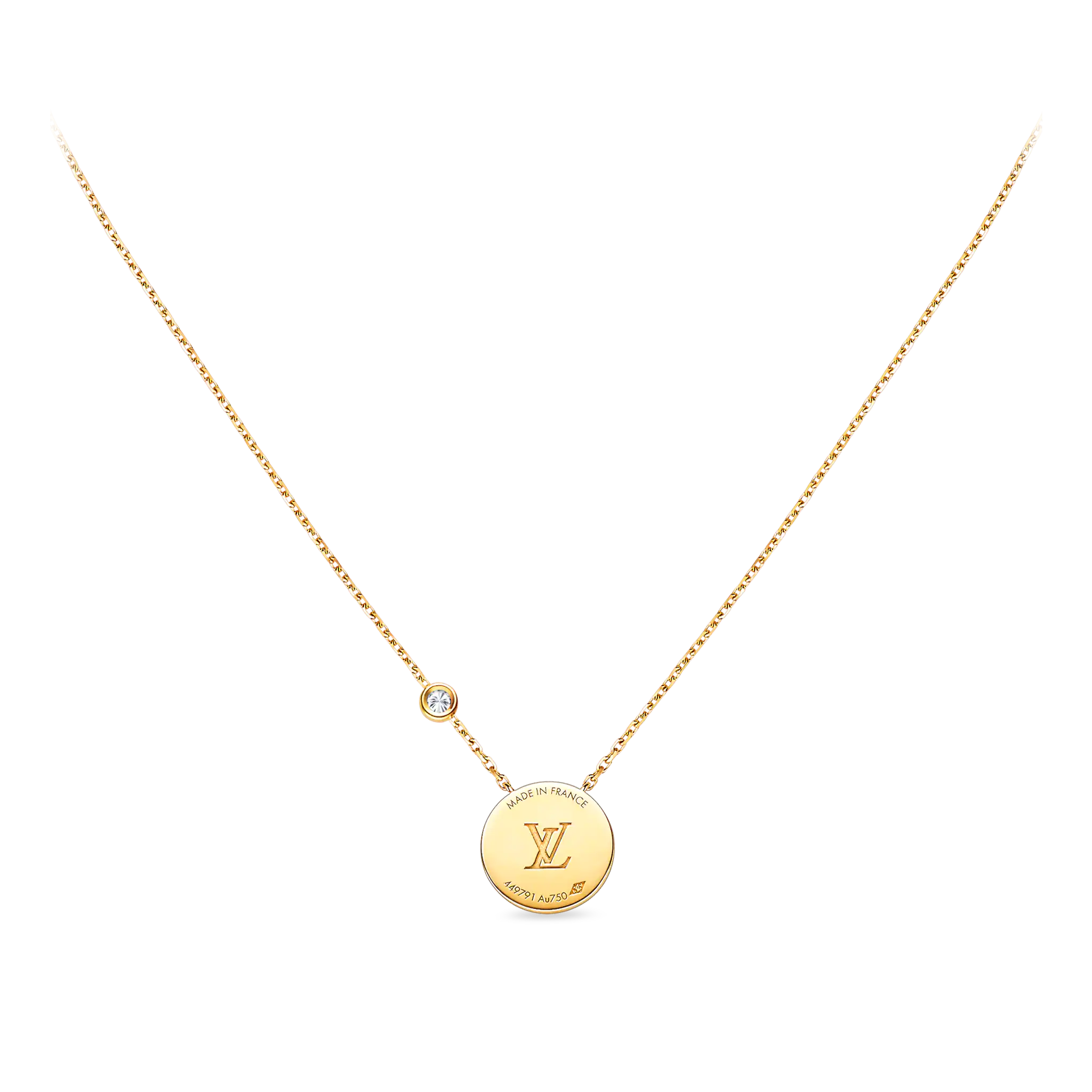 Louis Vuitton Color Blossom BB Sun Pendant, Yellow gold, Lapis Lazuli and diamond in - Jewelry Q93611