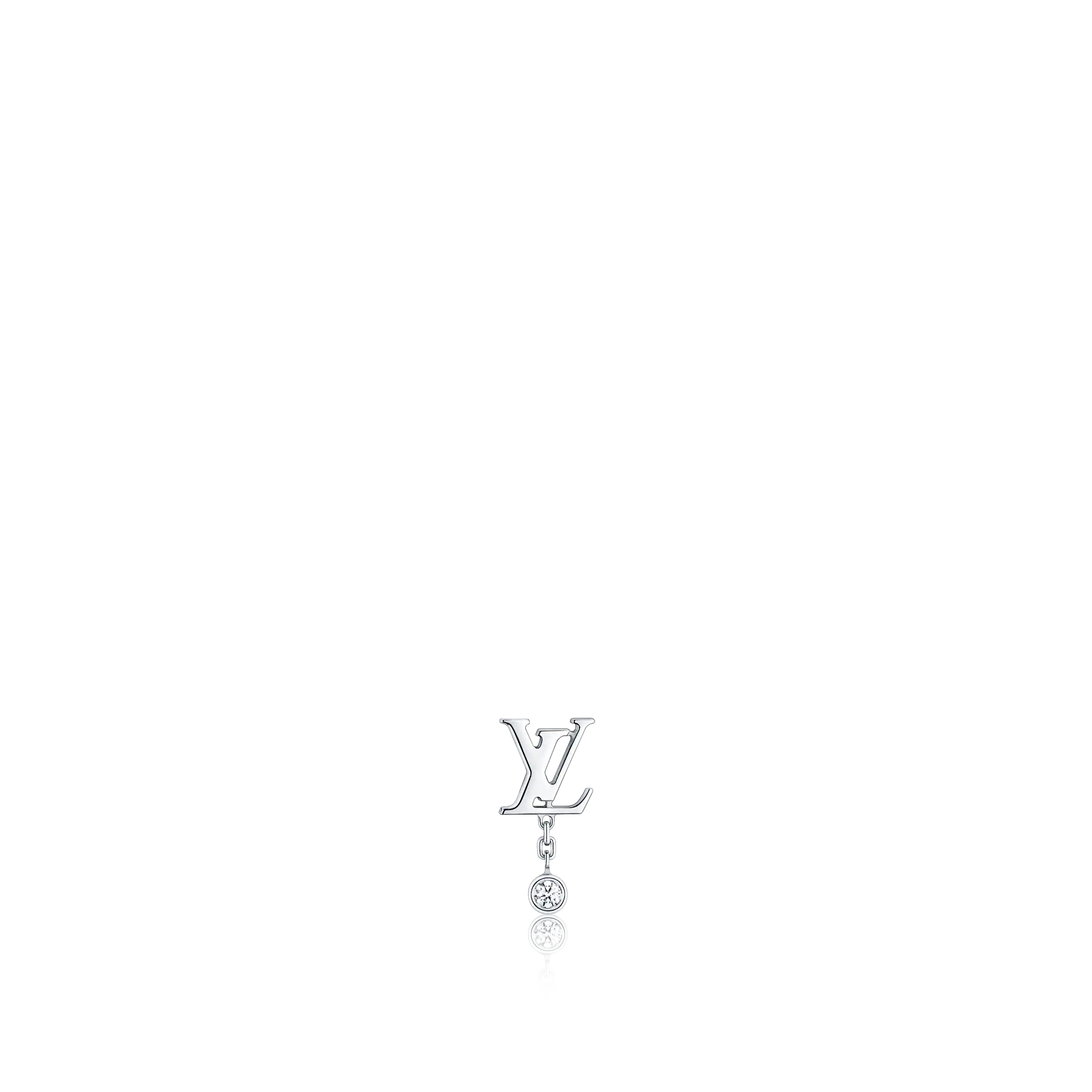 Louis Vuitton Idylle Blossom LV Ear Stud, White Gold And Diamond - Per Unit in Silver - Jewelry Q96544