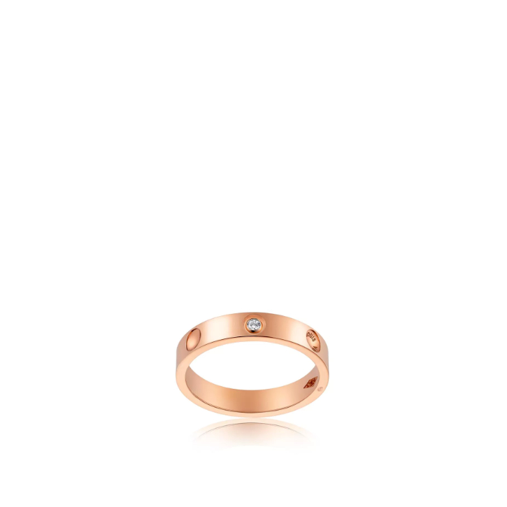 Louis Vuitton Empreinte Wedding Band, Pink Gold and Diamond Q9F02A
