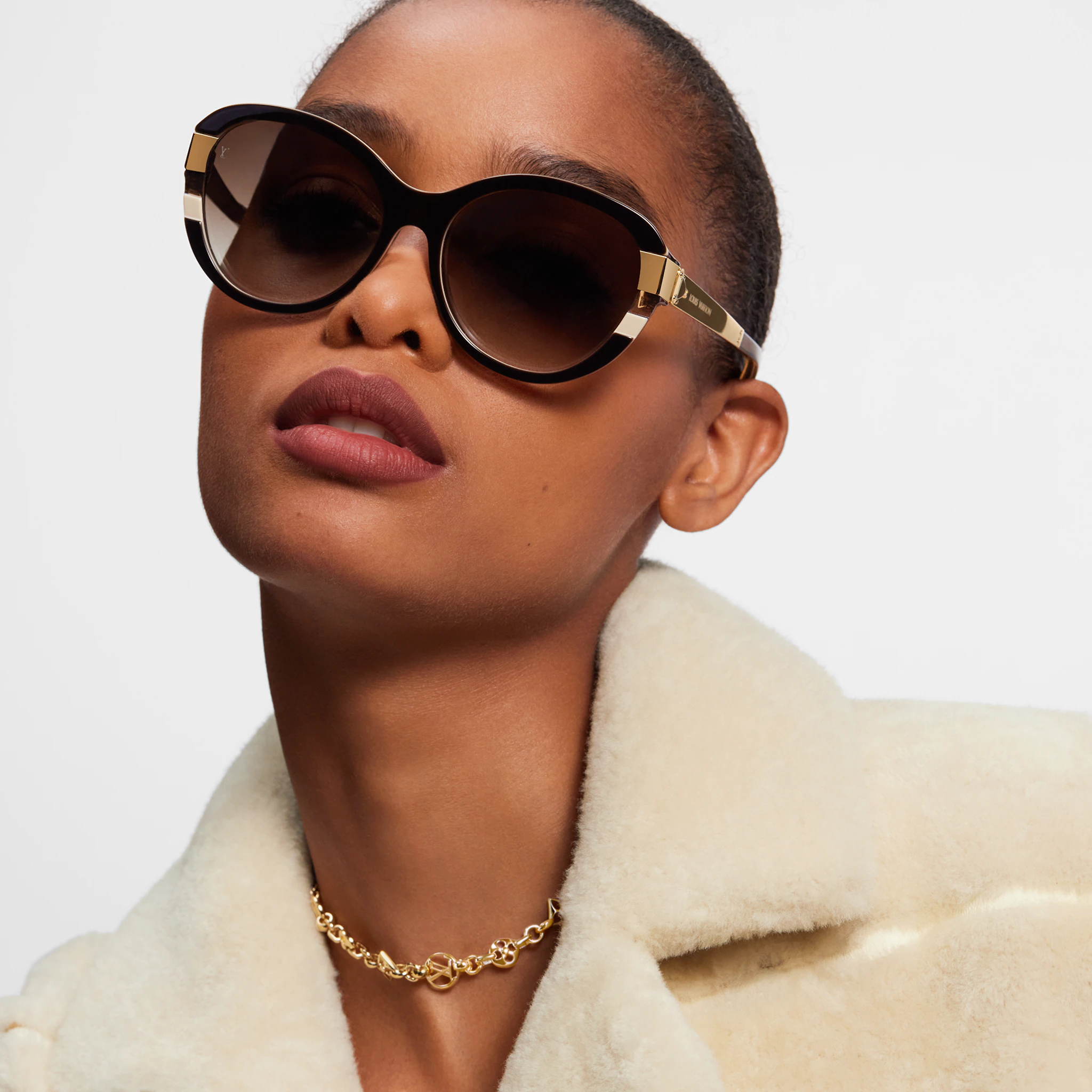 Louis Vuitton Petit Soupçon Cat Eye Sunglasses in Brown - Women - Accessories Z0487E Z0487W