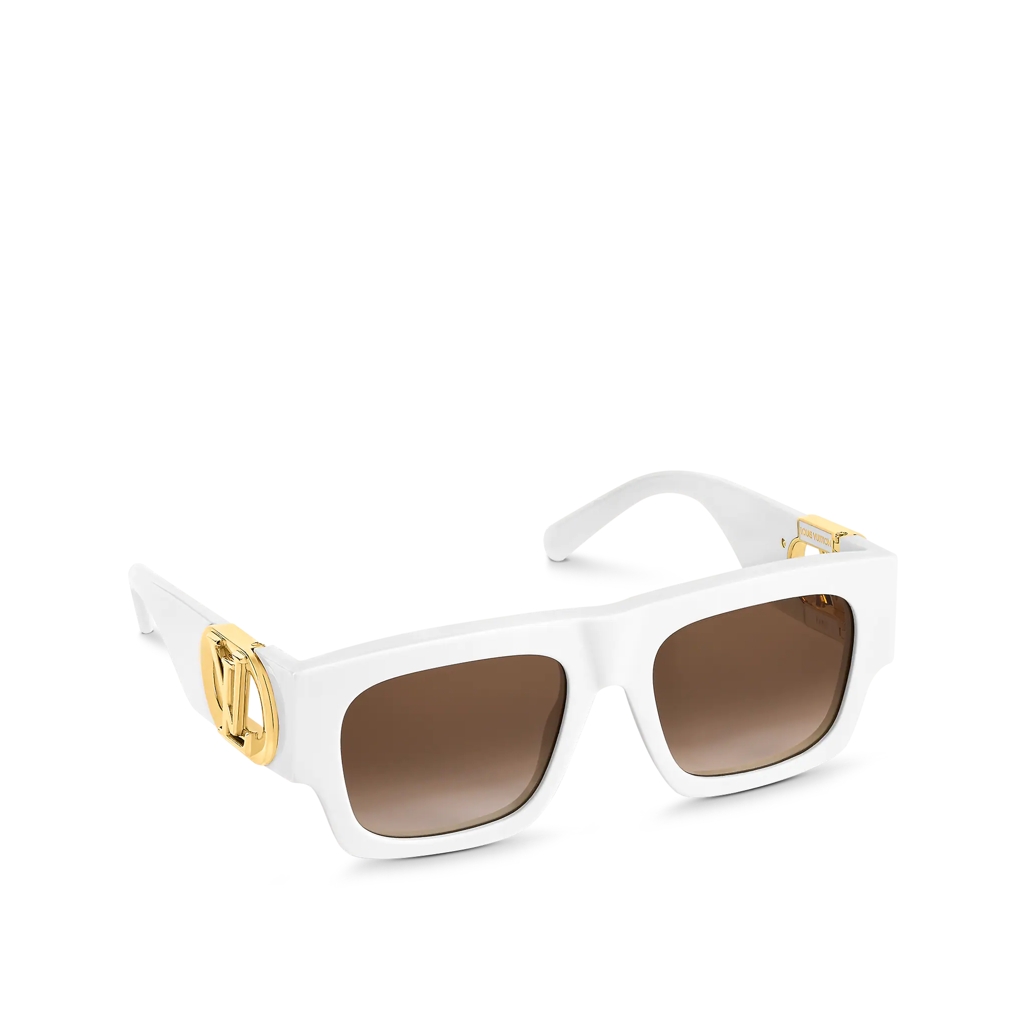 Louis Vuitton LV Link Square Sunglasses in White - Accessories Z1542E Z1542W Louis Vuitton LV Link Square Sunglasses in White - Accessories Z1542E Z1542W