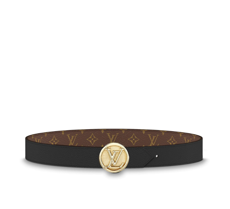 Louis Vuitton Monogram LV Circle logo 35MM Reversible Belt M0058U