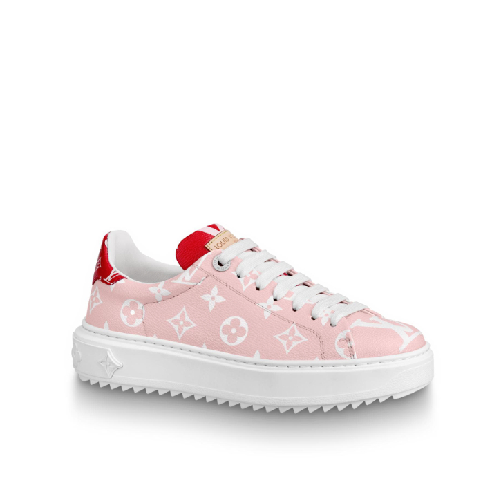 Louis Vuitton Patent Monogram Time Out Sneaker 1A58B1 ROSE/ROUGE