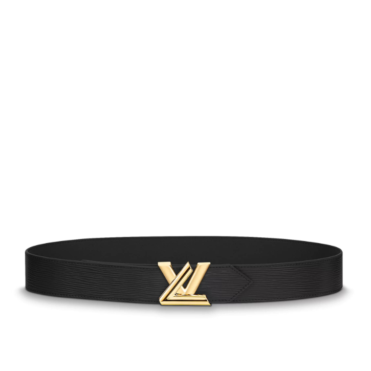 Louis Vuitton Epi Leather LV Twist 40MM Belt M0068W Black