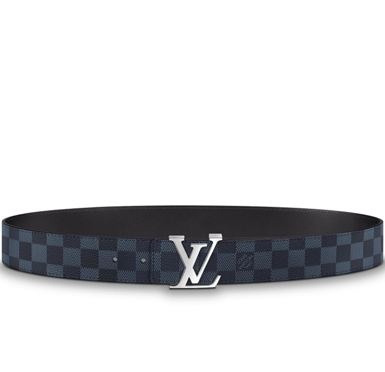 Louis Vuitton Damier Cobalt canvas LV Initiales 40mm Reversible Belt M0087S