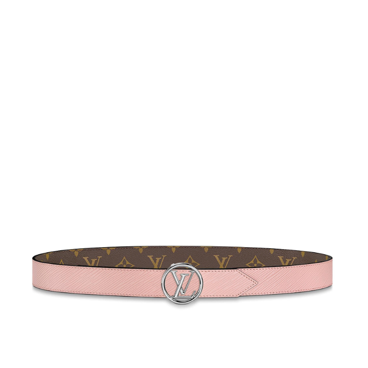 Louis Vuitton LV Circle 35MM Reversible Belt M0118U Rose Ballerine Pink