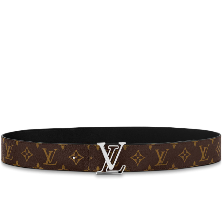 Louis Vuitton LV Line 40MM Reversible Belt Monogram Eclipse Canvas in Grey - Men Belt M0167T