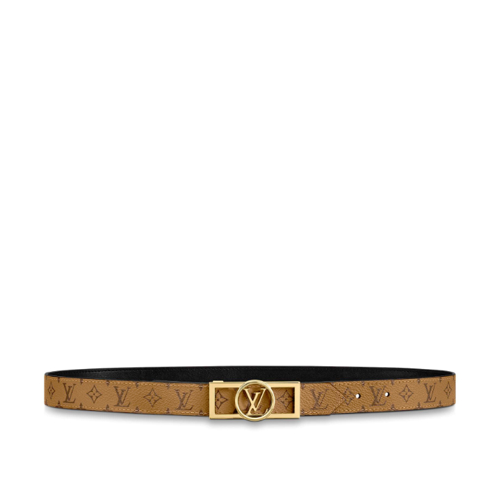 Louis Vuitton Monogram Reverse Dauphine 25mm Reversible belt M0203U Black