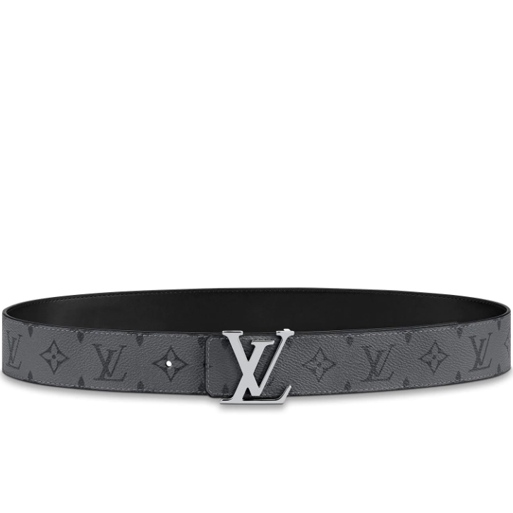 Louis Vuitton Monogram Eclipse Canvas LV Initiales 40MM reversible belt M0285S