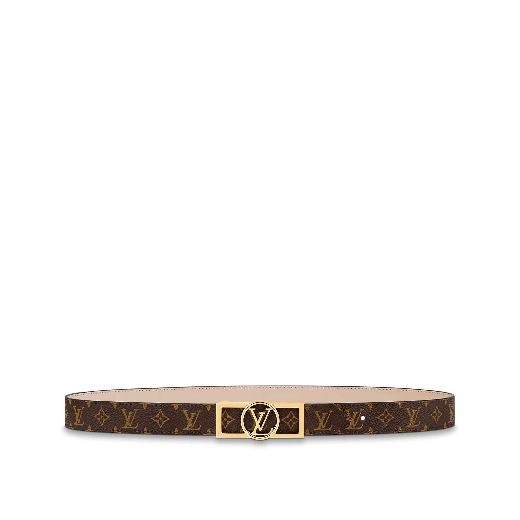 Louis Vuitton Dauphine 25mm Reversible Belt Monogram in Cream - Accessories M0326W