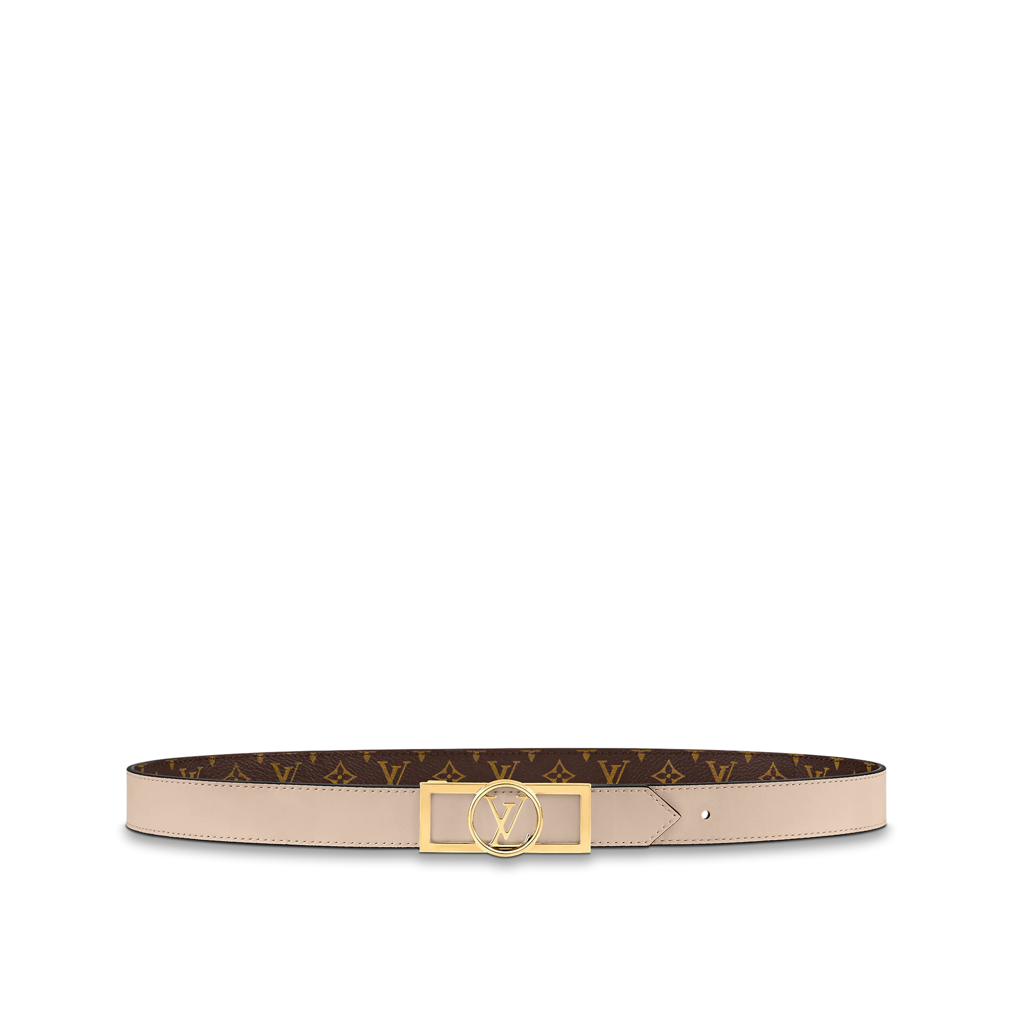 Louis Vuitton Dauphine 25mm Reversible Belt Monogram in Cream - Accessories M0326W