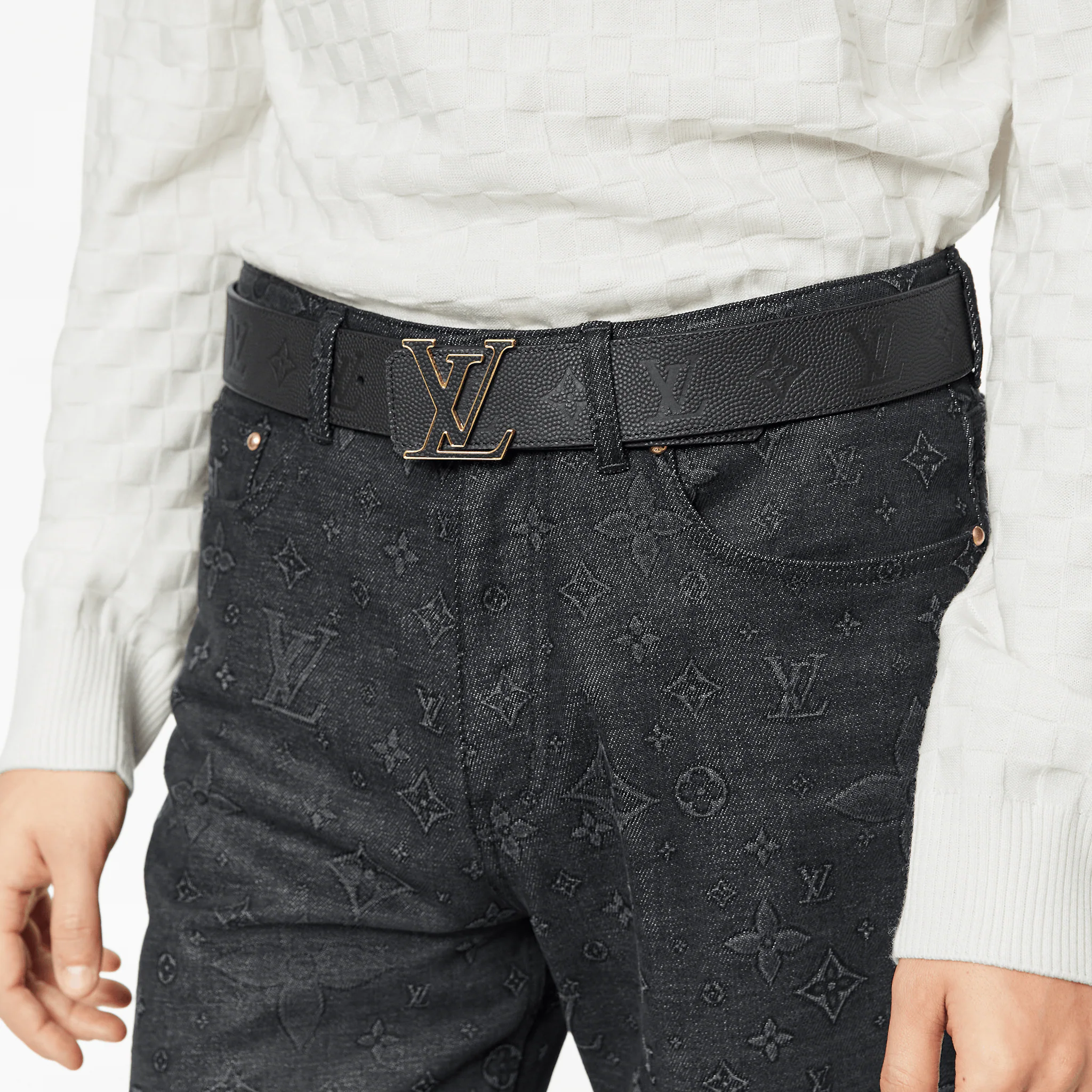 Louis Vuitton LVXNBA LV Initiales 40MM Reversible Belt in Black - Accessories MP298T