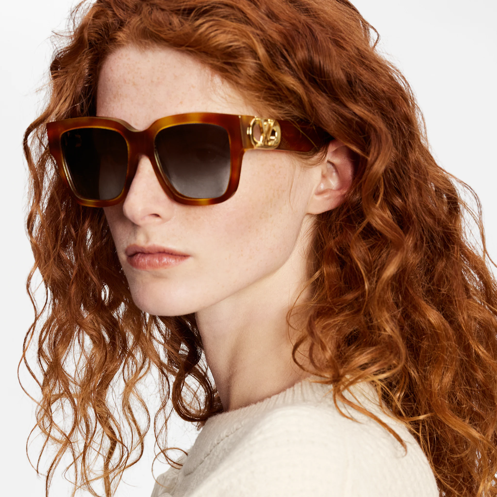 Louis Vuitton LV Link PM Square Sunglasses Light Tortoise - Accessories Z1567E Z1567W