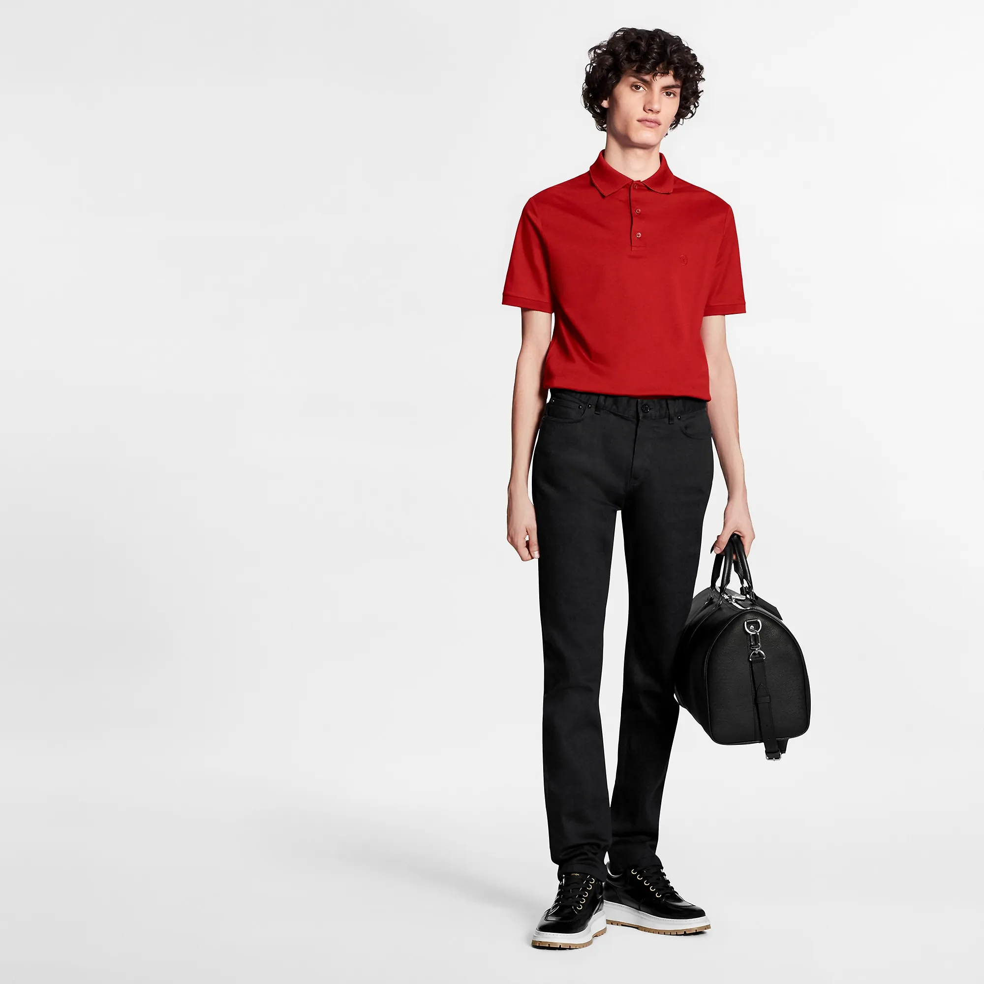 Louis Vuitton CLASSIC SHORT SLEEVE PIQUE POLO - Men - Ready-to-Wear 1A2IJZ Red