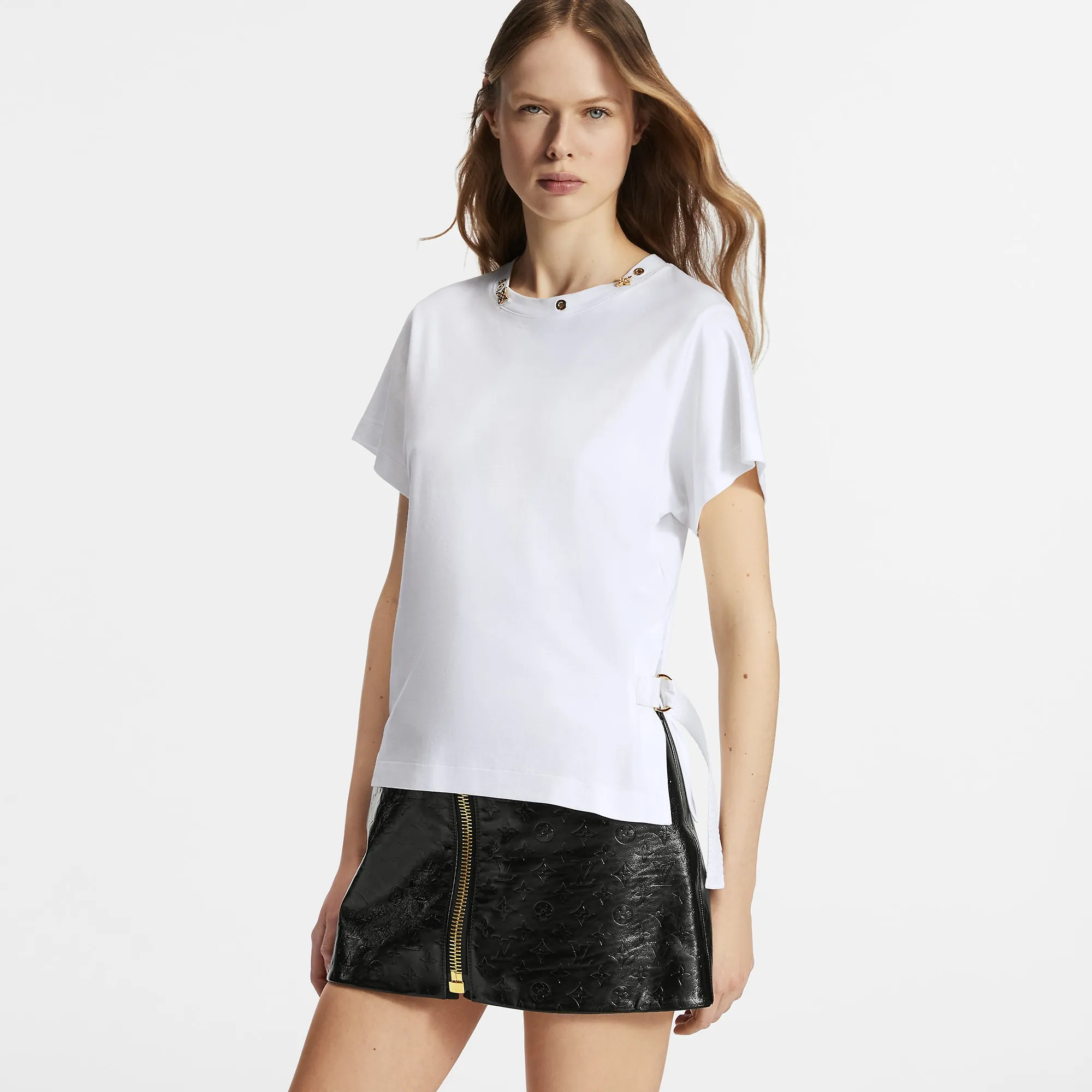Louis Vuitton Side Strap T-Shirt - Women - Ready-to-Wear 1A4PF9 White