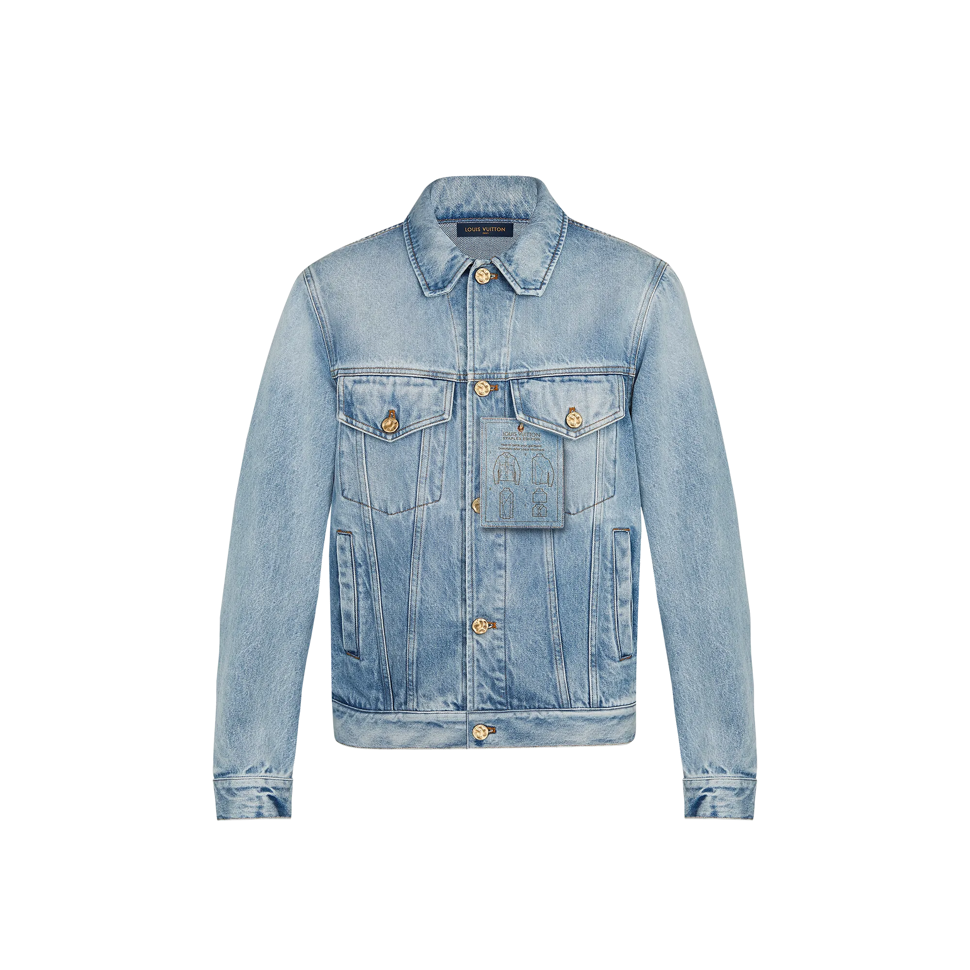 Louis Vuitton Louis Vuitton Staples Edition DNA DENIM JACKET - Men - Ready-to-Wear 1A5D8L