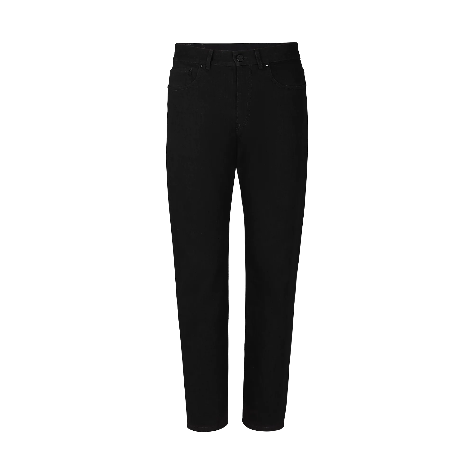 Louis Vuitton Regular Denim Pants - Men - Ready-to-Wear 1A5VTP Black