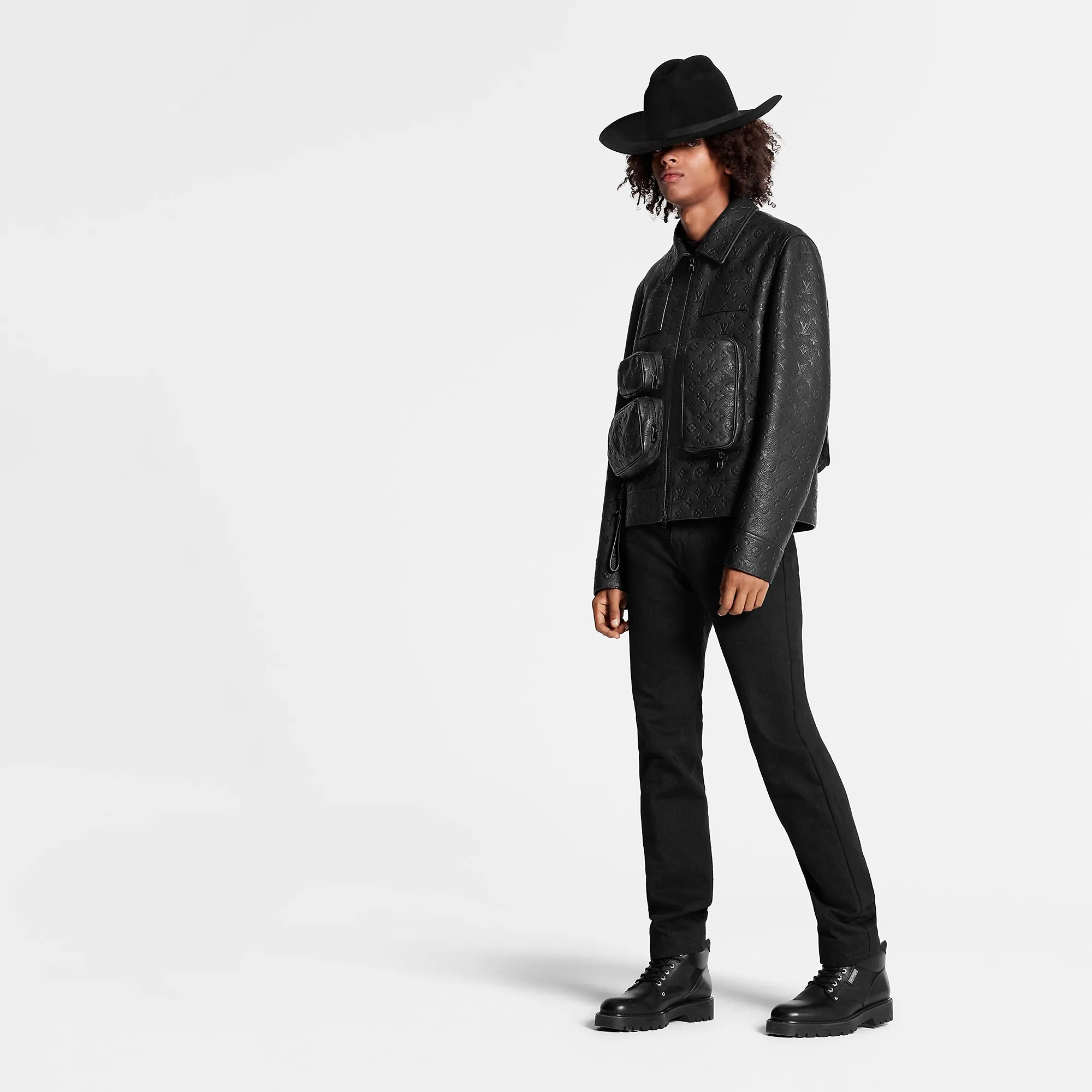 Louis Vuitton Monogram Embossed Utility Jacket - Men - Ready-to-Wear 1A5ZTJ