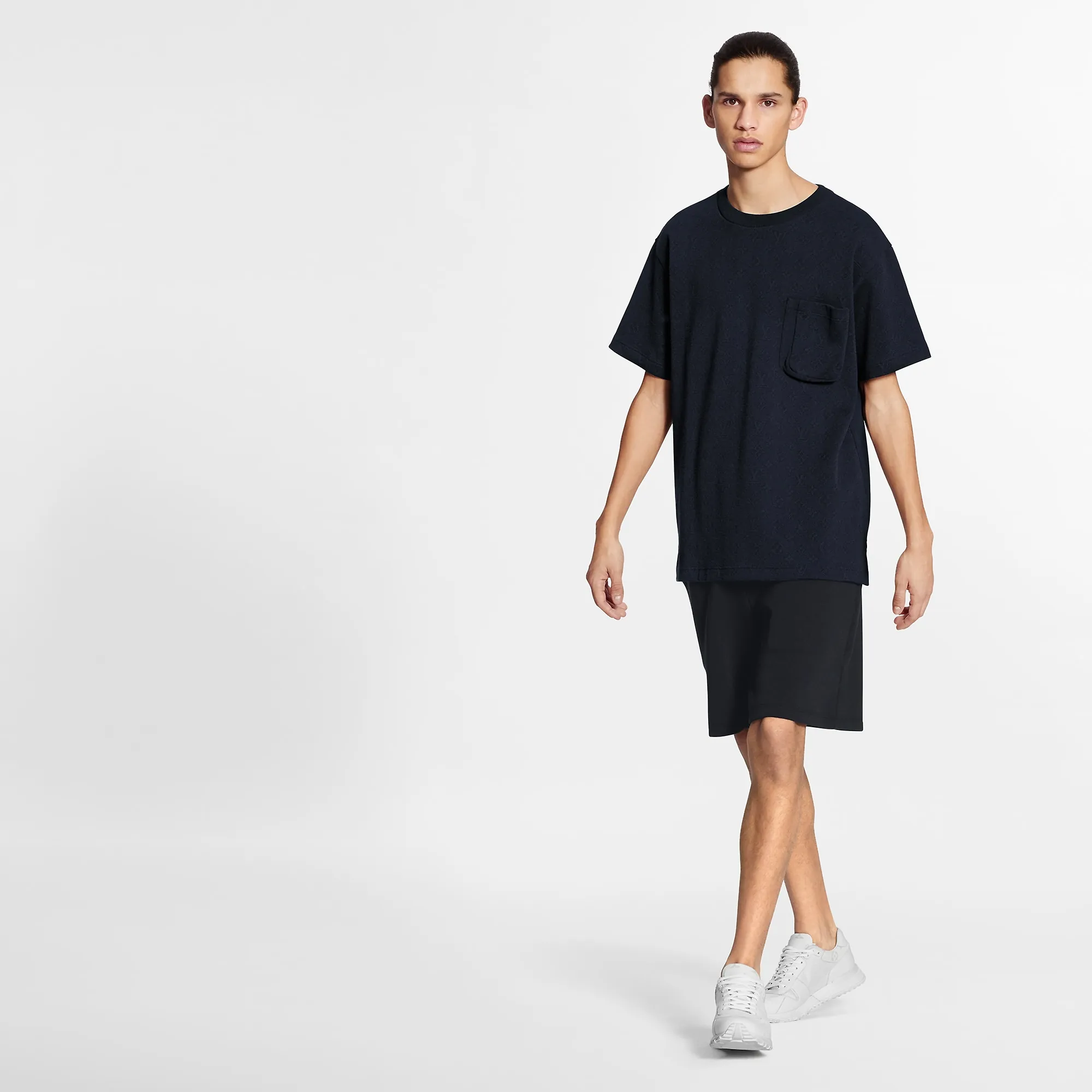 Louis Vuitton Signature 3D Pocket Monogram T-Shirt - Men - Ready-to-Wear 1A7XRR Dark Blue