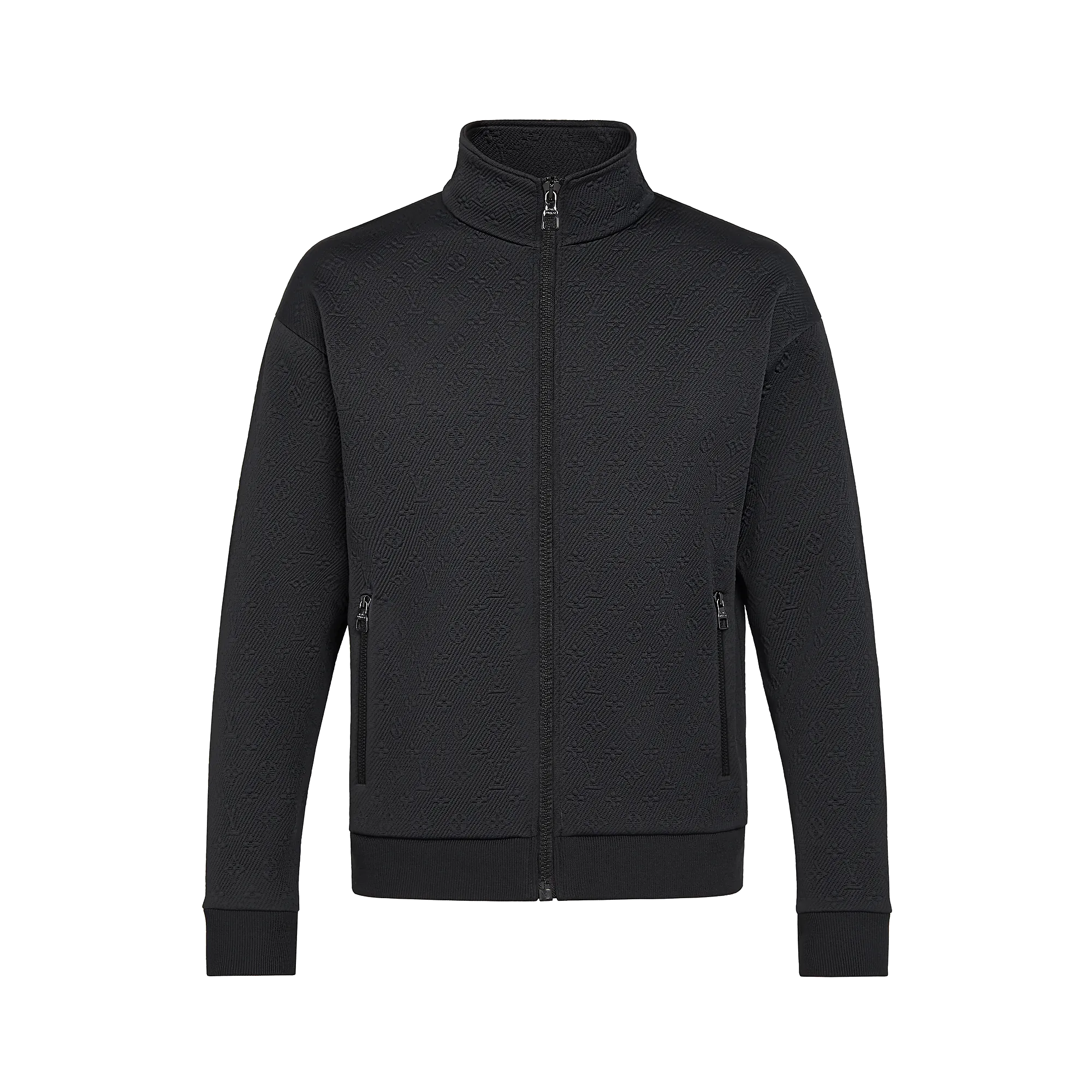 Louis Vuitton Monogram Zip - Through Top - Men - Ready - to - Wear 1A7XZ4 Black