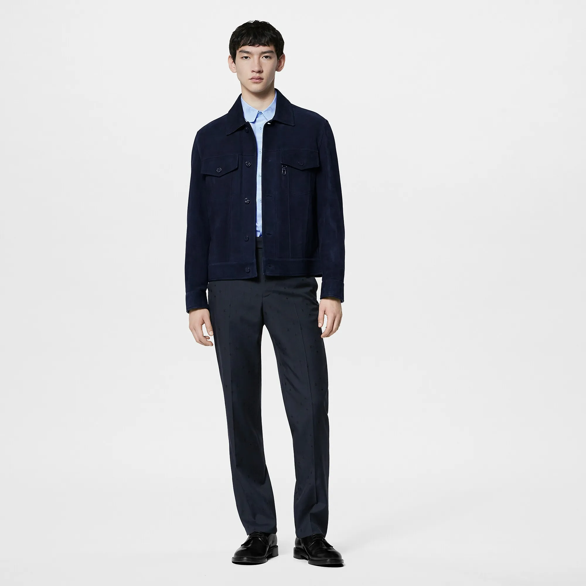 Louis Vuitton Suede Denim Jacket - Men - Ready-to-Wear 1A8I3B