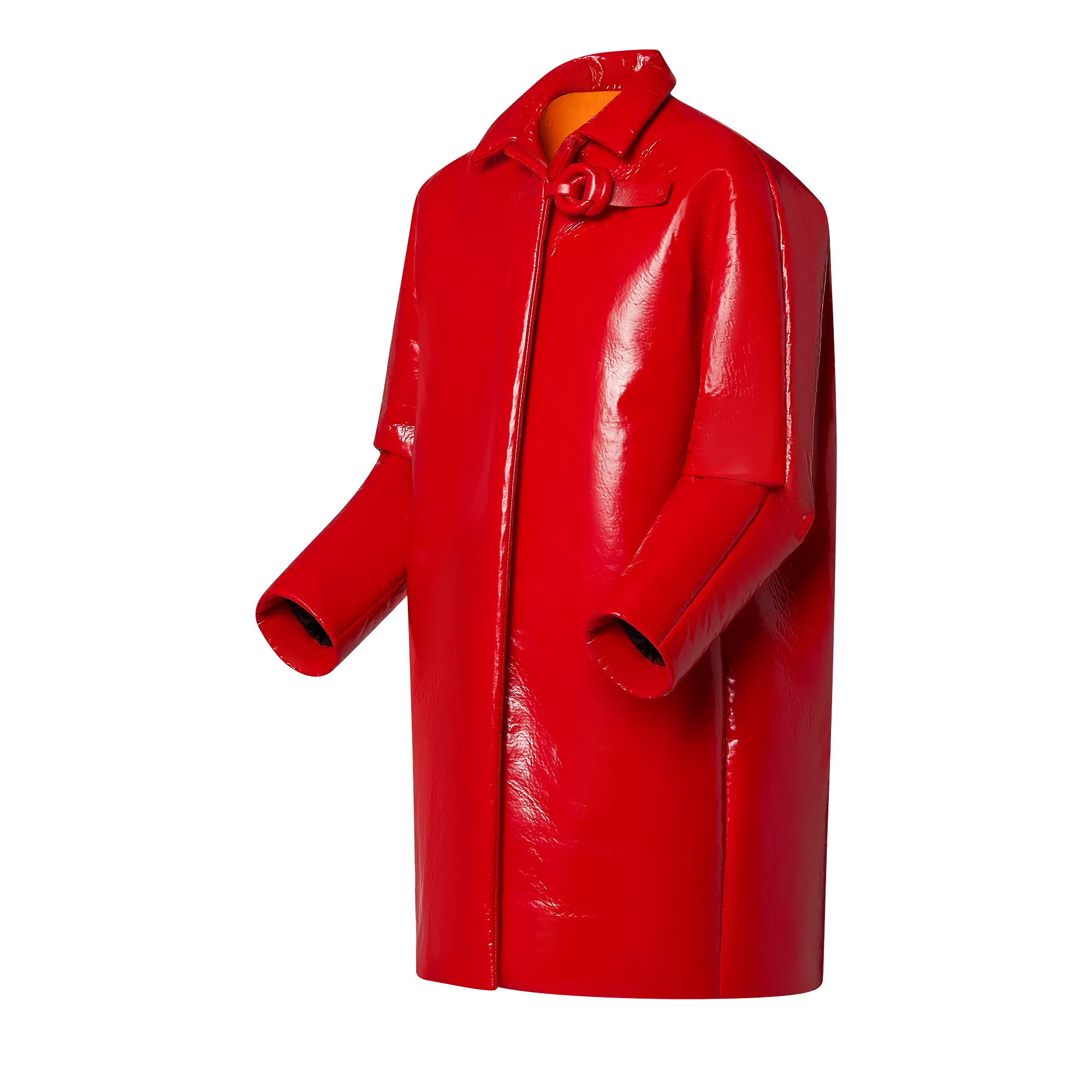 Louis Vuitton Double Ring Glossy Cocoon Coat - Women - Ready-to-Wear 1A9KOI