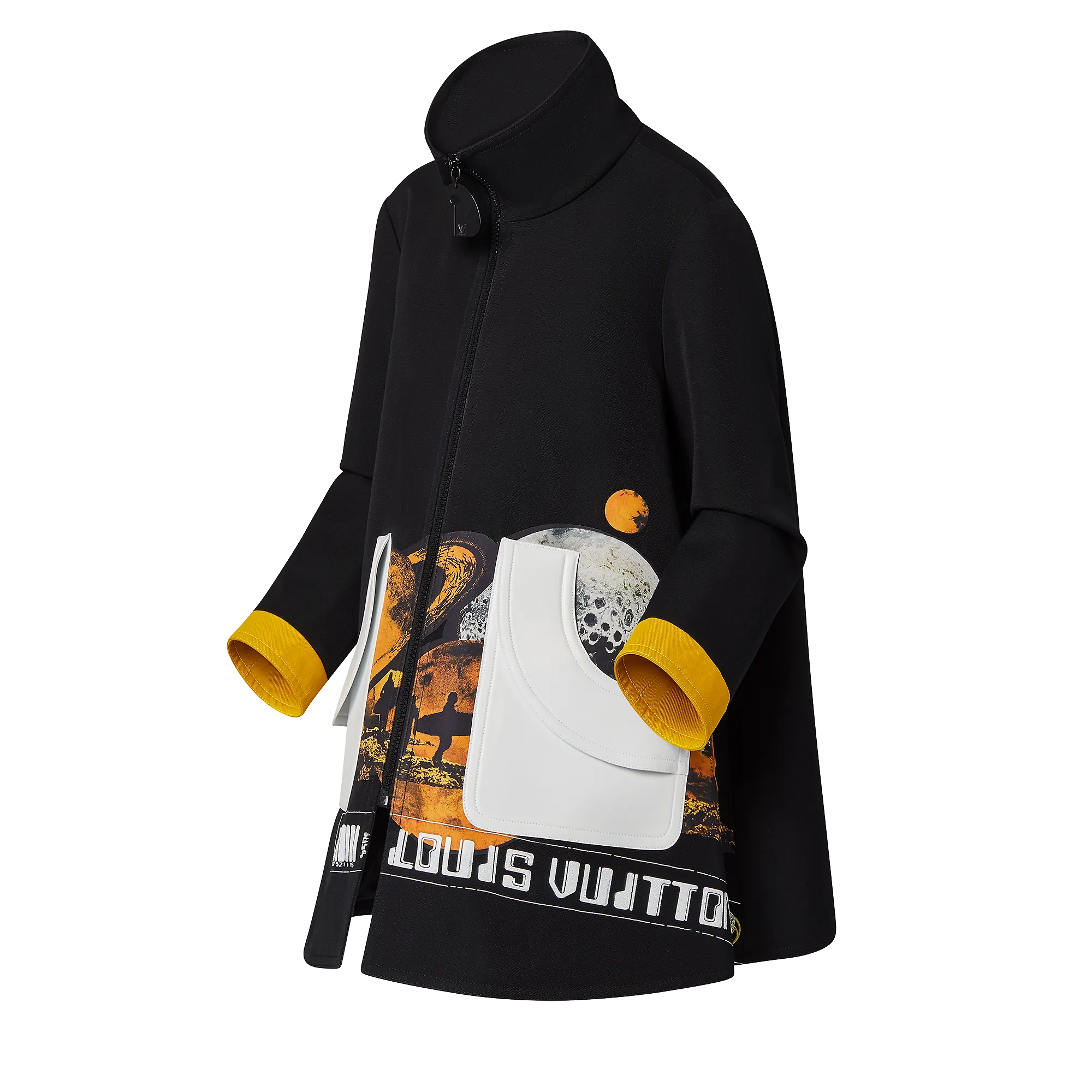 Louis Vuitton Cosmic Surfer Print A-Line Coat - Women - Ready-to-Wear 1A9KQA