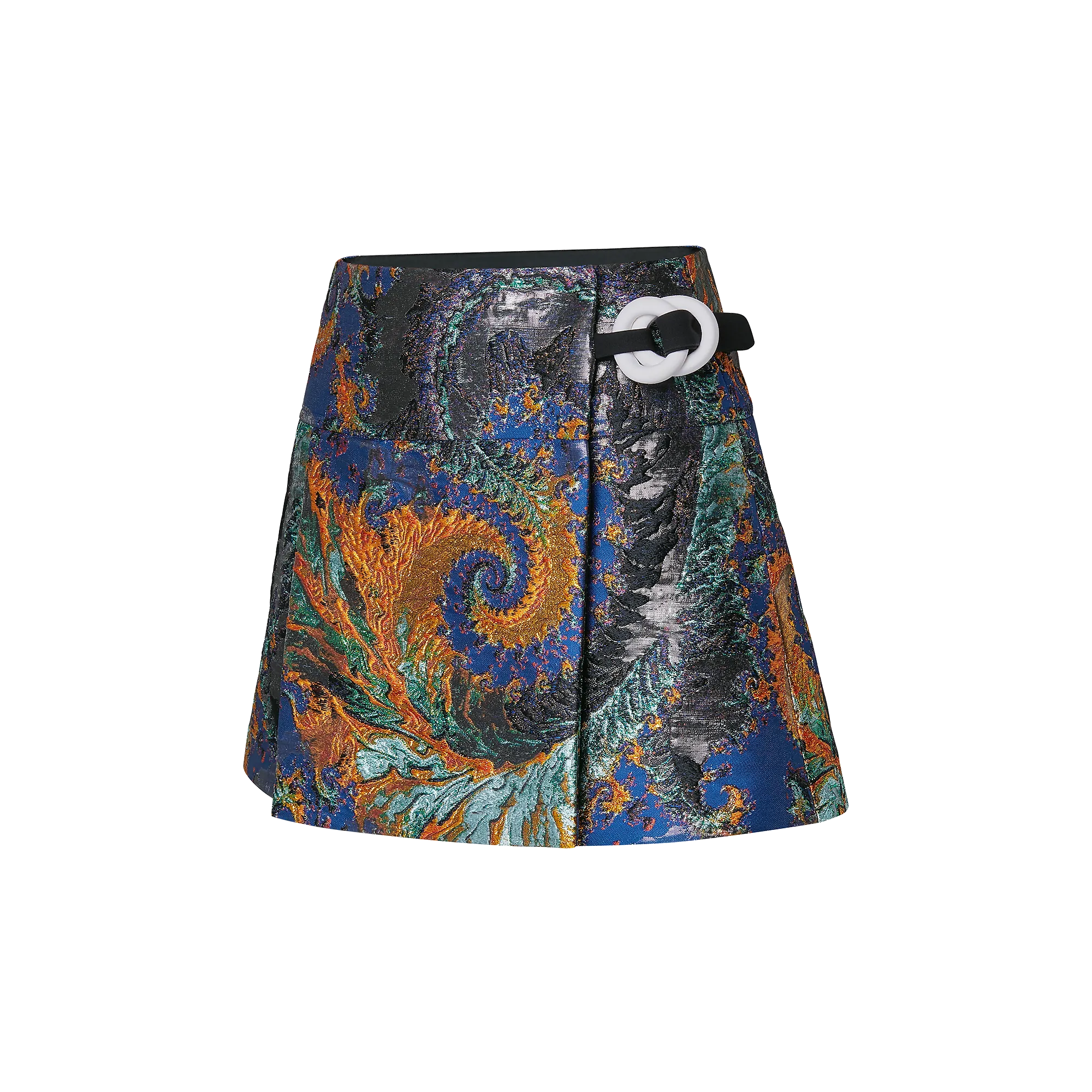 Louis Vuitton Double Ring Lurex Jacquard Mini Wrap Skirt - Women - Ready-to-Wear 1A9KTE