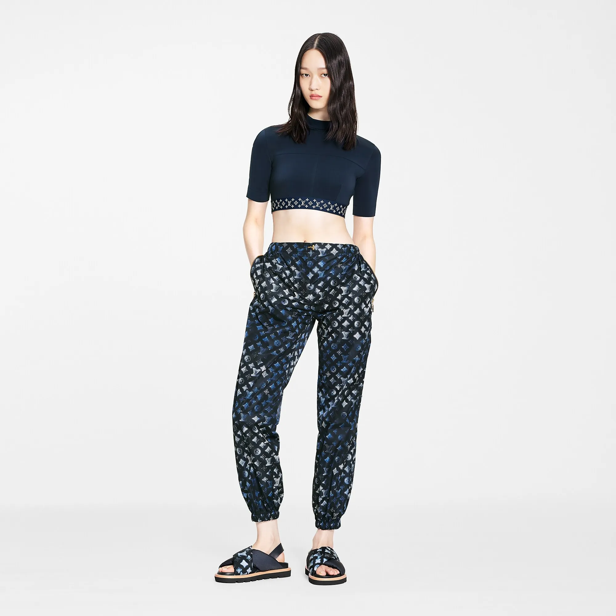 Louis Vuitton Mahina Monogram Jogging Pants - Women - Ready-to-Wear 1A9L6E