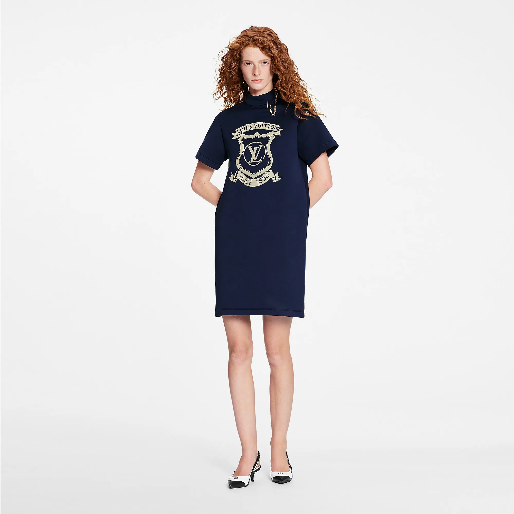 Louis Vuitton Louis Vuitton Coat Of Arms T-Shirt Dress - Women - Ready-to-Wear 1A9LU1