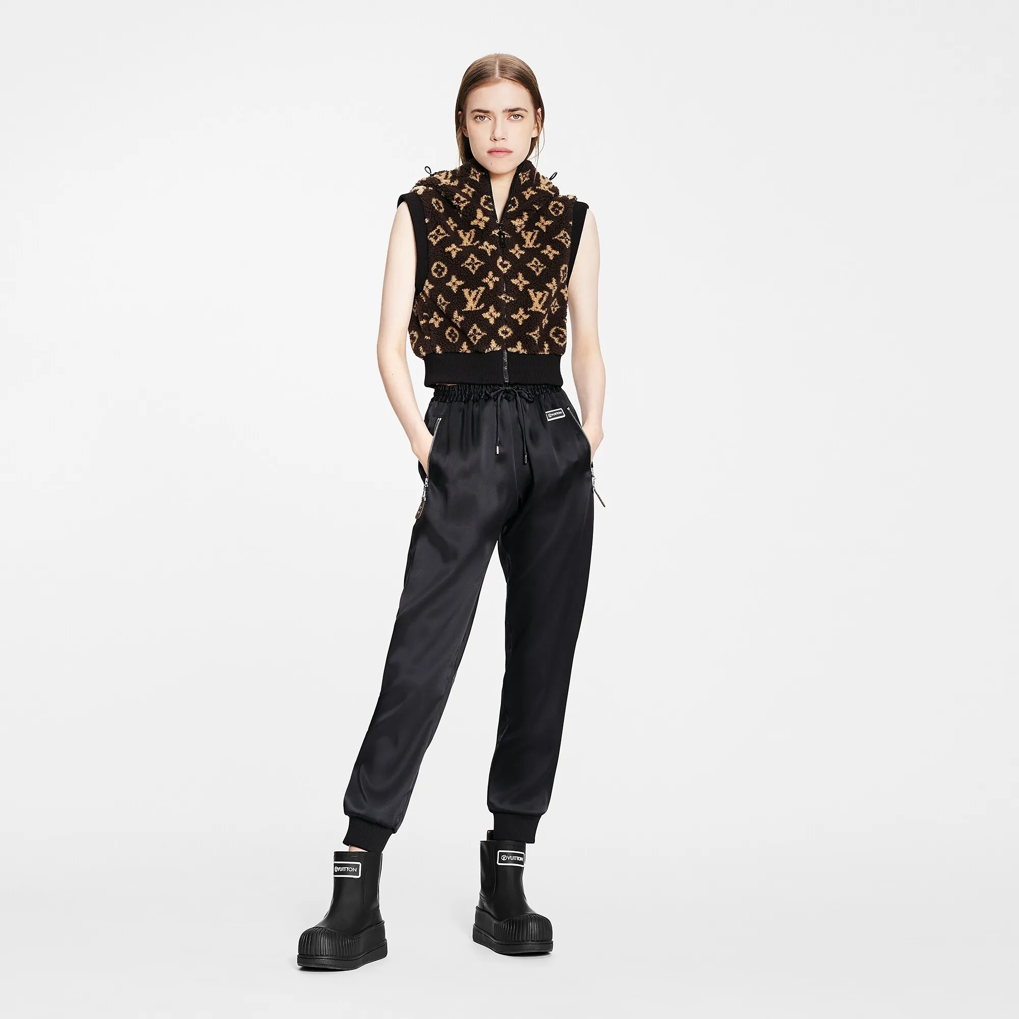 Louis Vuitton Monogram Teddy Sleeveless Jacket - Women - Ready-to-Wear 1A9MDL