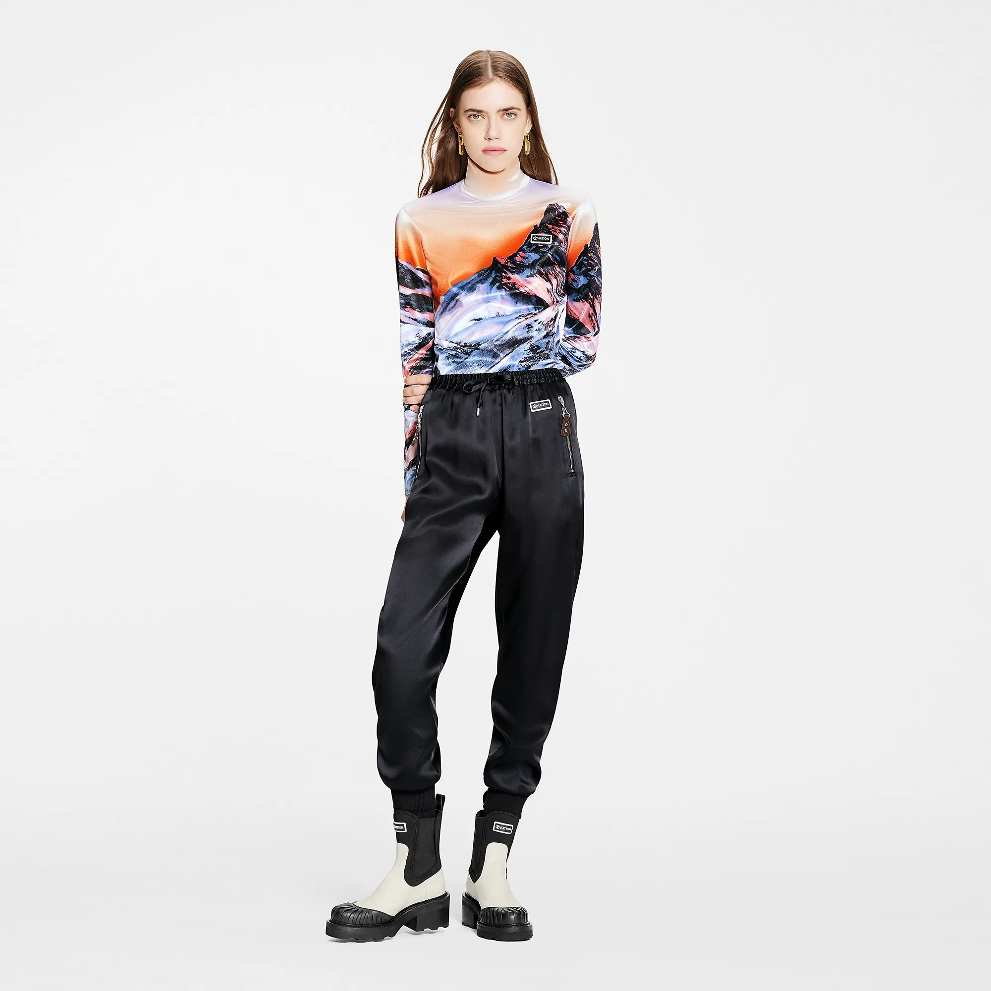 Louis Vuitton Satin Jogging Pants - Women - Ready-to-Wear 1A9MDT