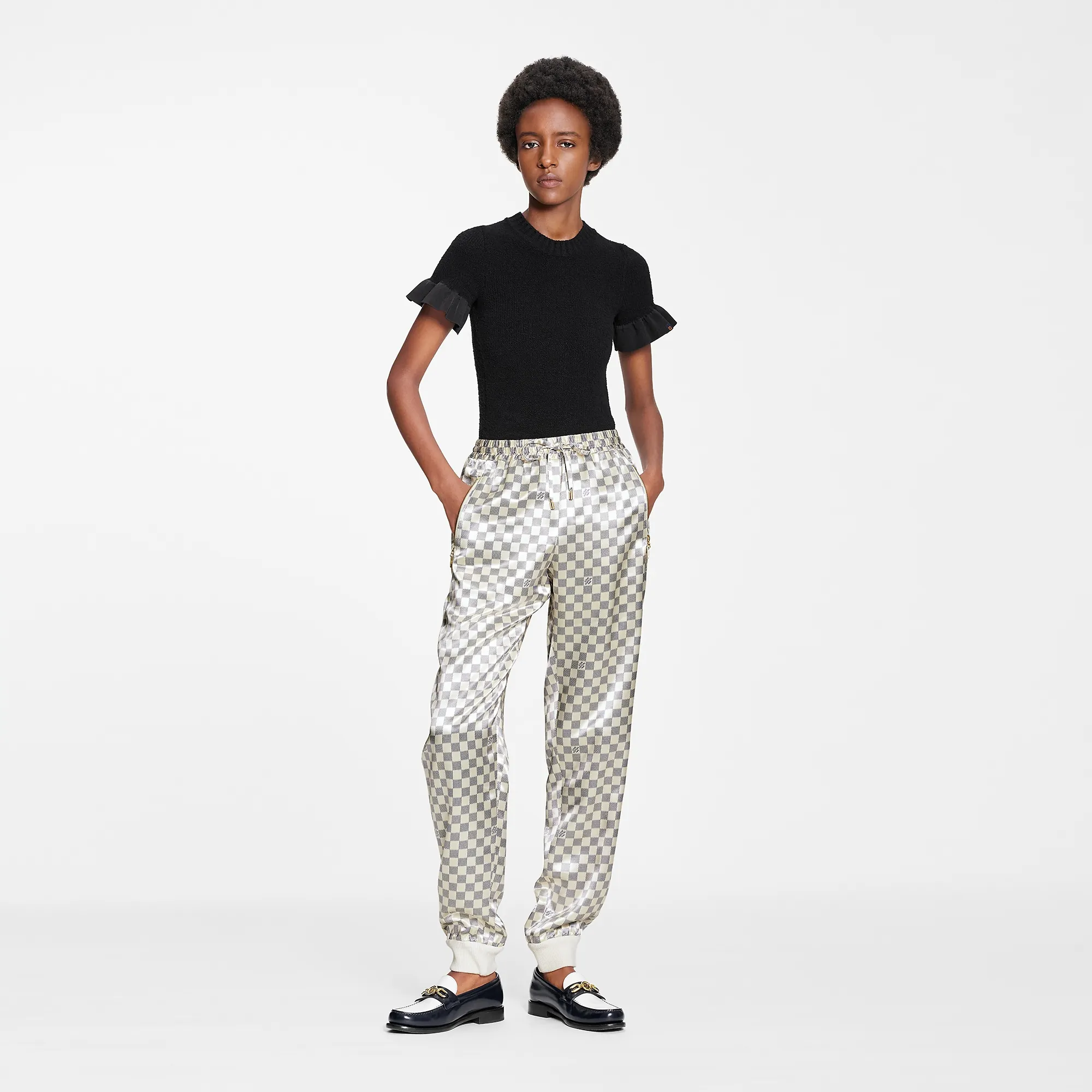Louis Vuitton Damier Azur Jogging Pants - Women - Ready-to-Wear 1A9MIG