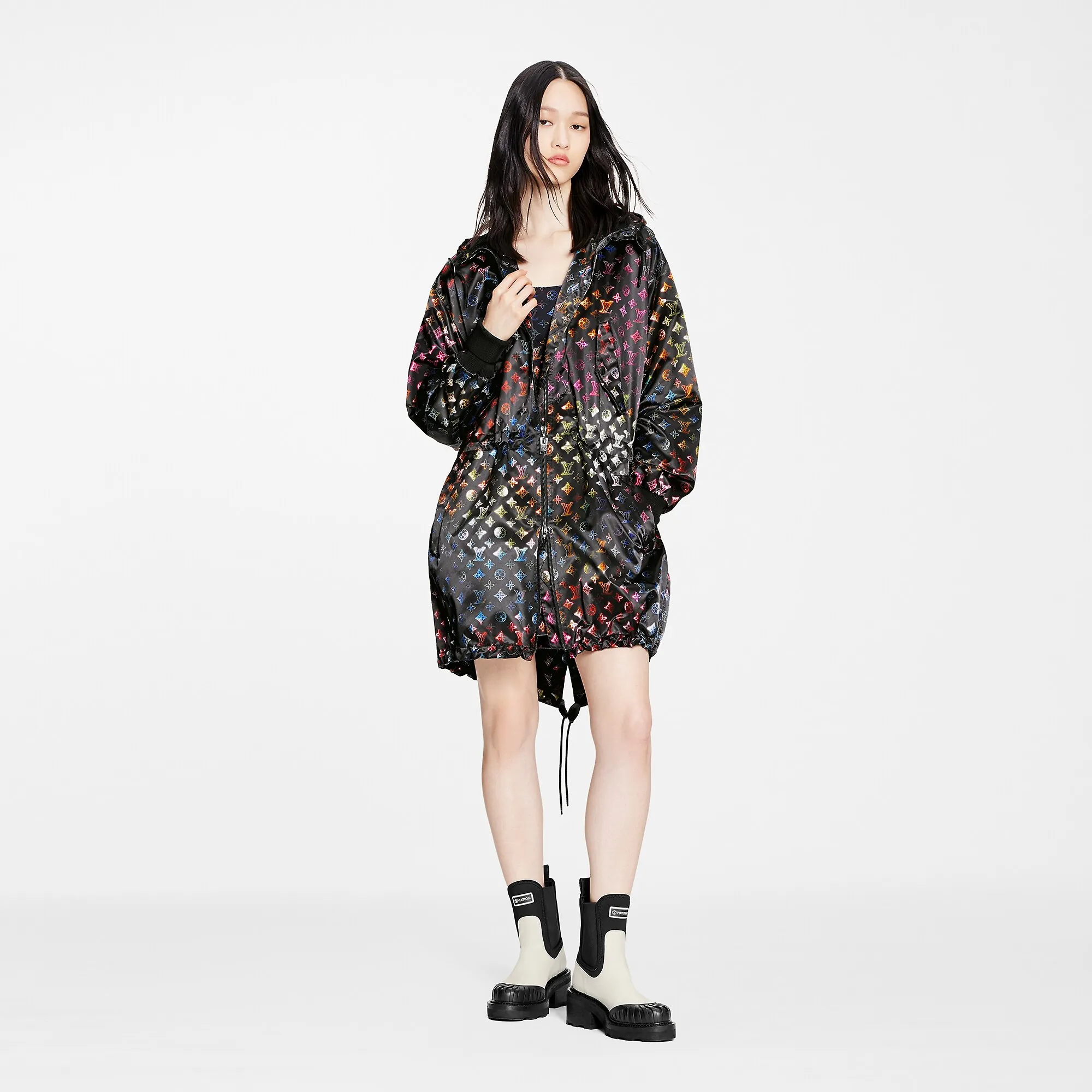 Louis Vuitton Neon Mahina Monogram Long Parka - Women - Ready-to-Wear 1A9N5I